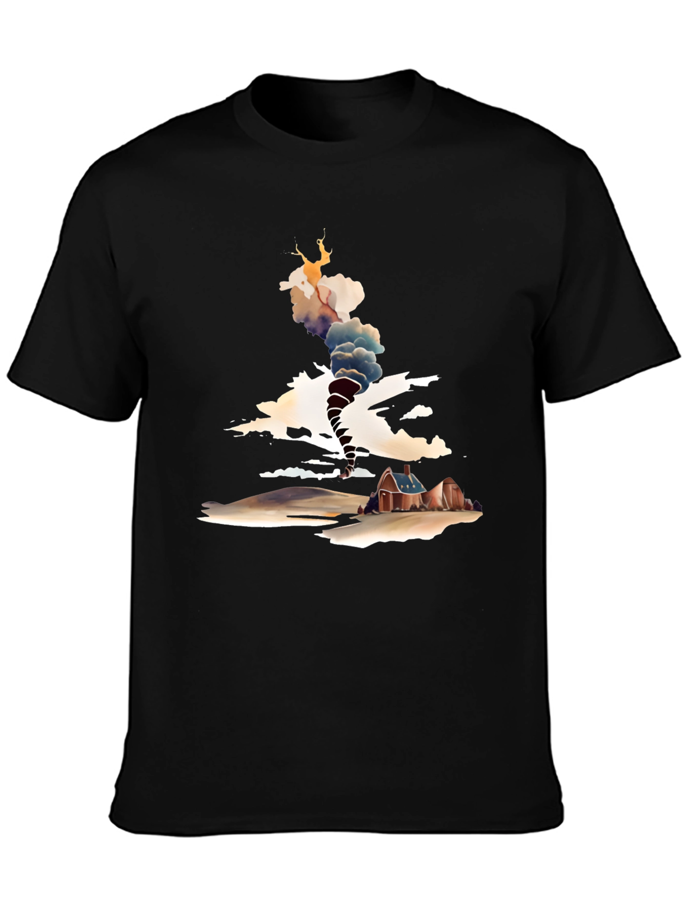 Tornado House Graphic Tee - Weather Inspired Design