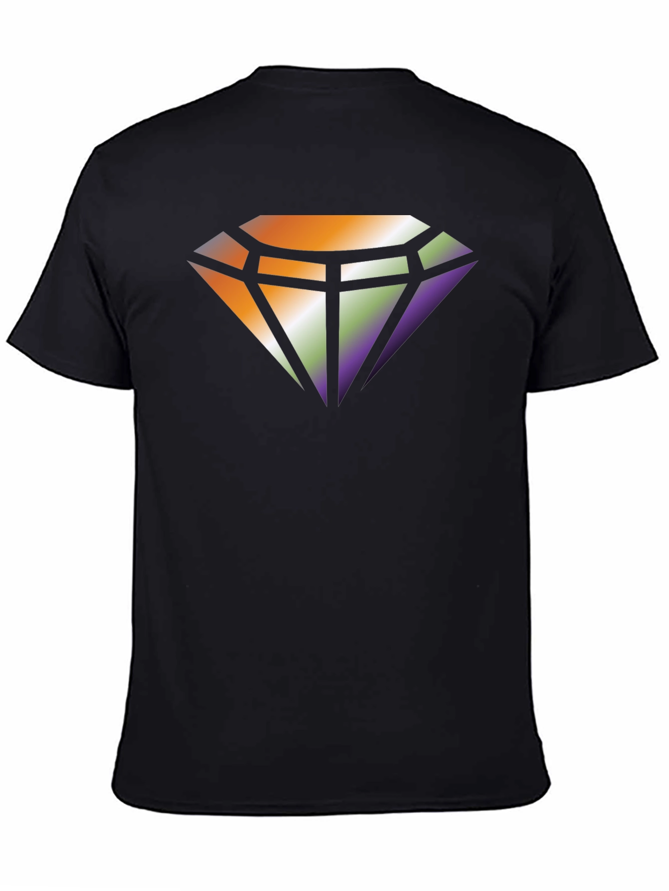 Diamond Gradient Graphic Tee - Stylish Comfort