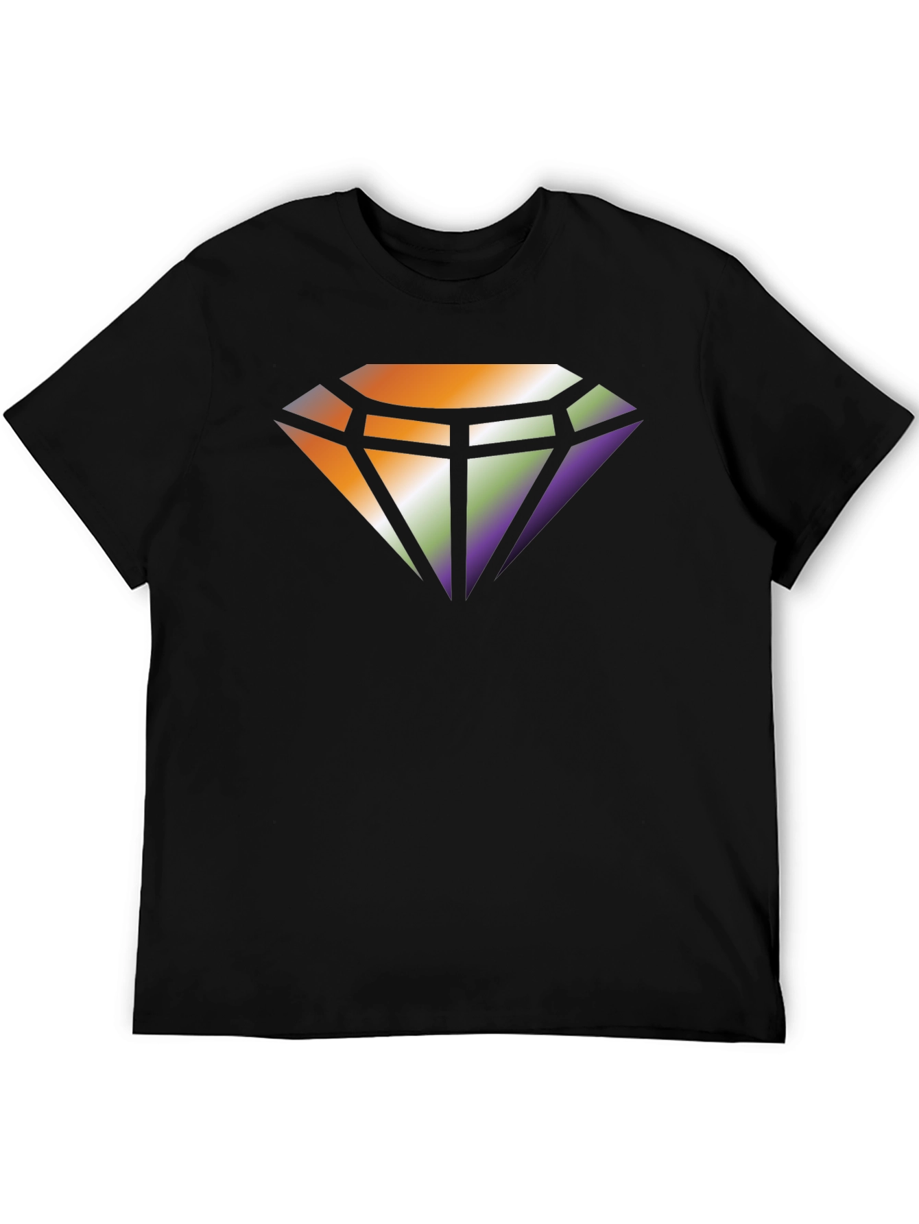 Diamond Gradient Graphic Tee - Stylish Comfort
