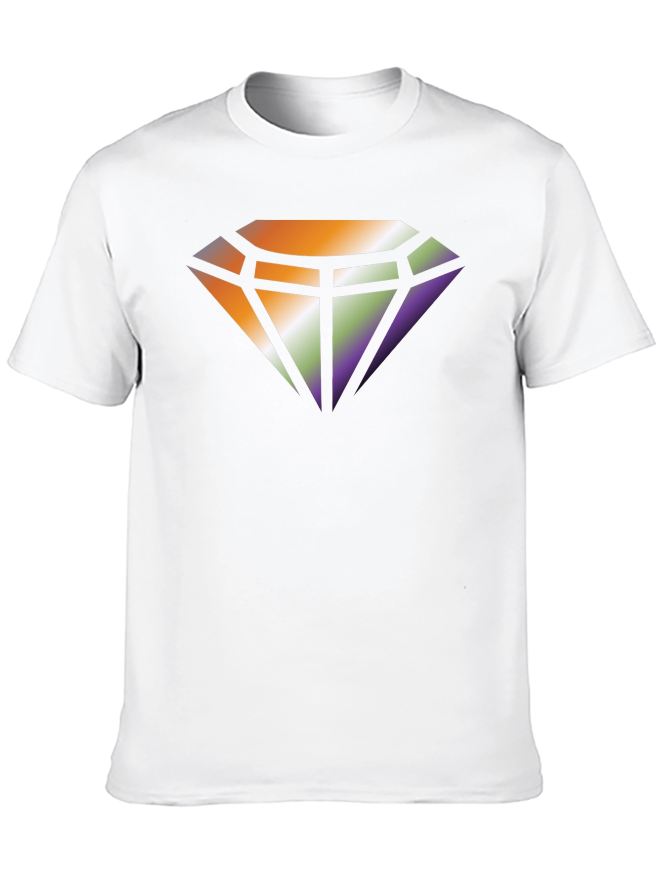Diamond Gradient Graphic Tee - Stylish Comfort