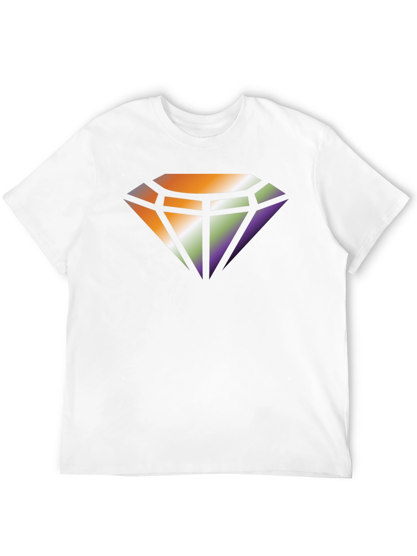 Diamond Gradient Graphic Tee - Stylish Comfort