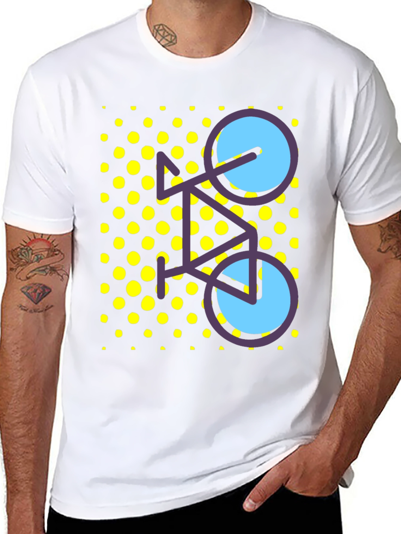 Funky Bicycle Tee - Black