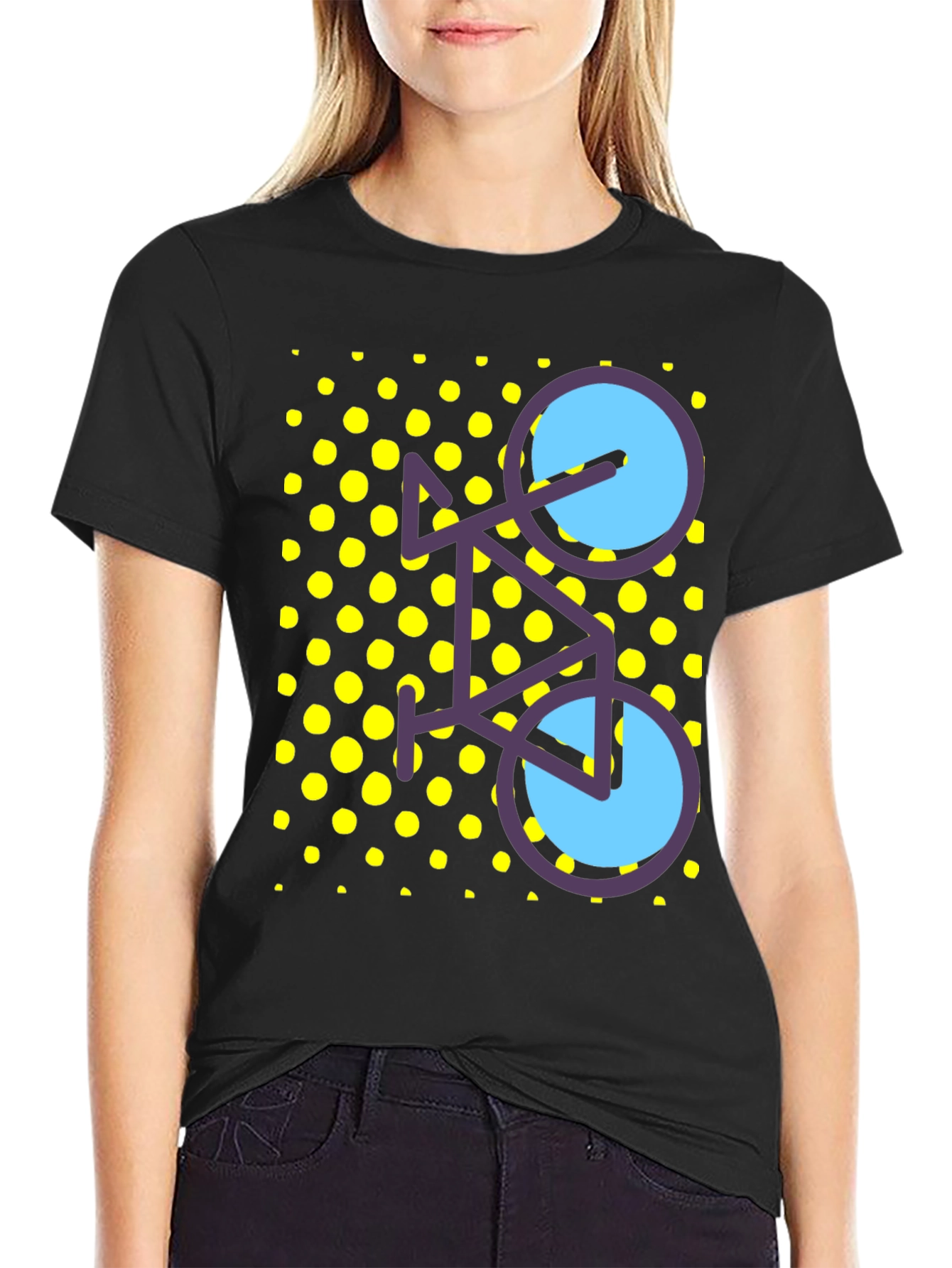 Funky Bicycle Tee - Black