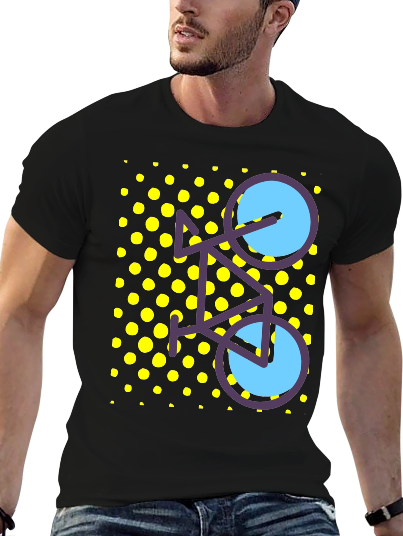 Funky Bicycle Tee - Black