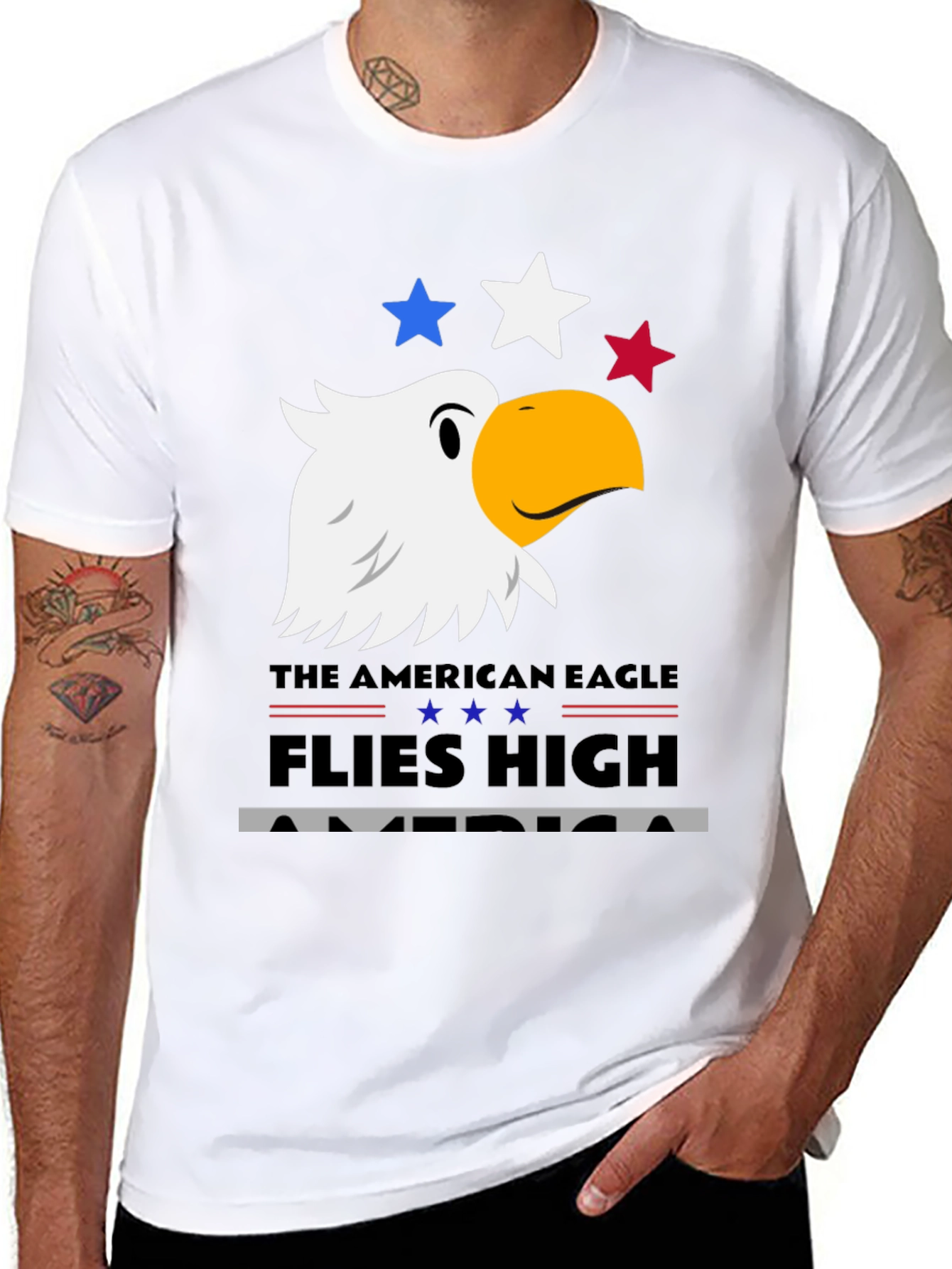 American Eagle Patriotic T-Shirt - USA Pride