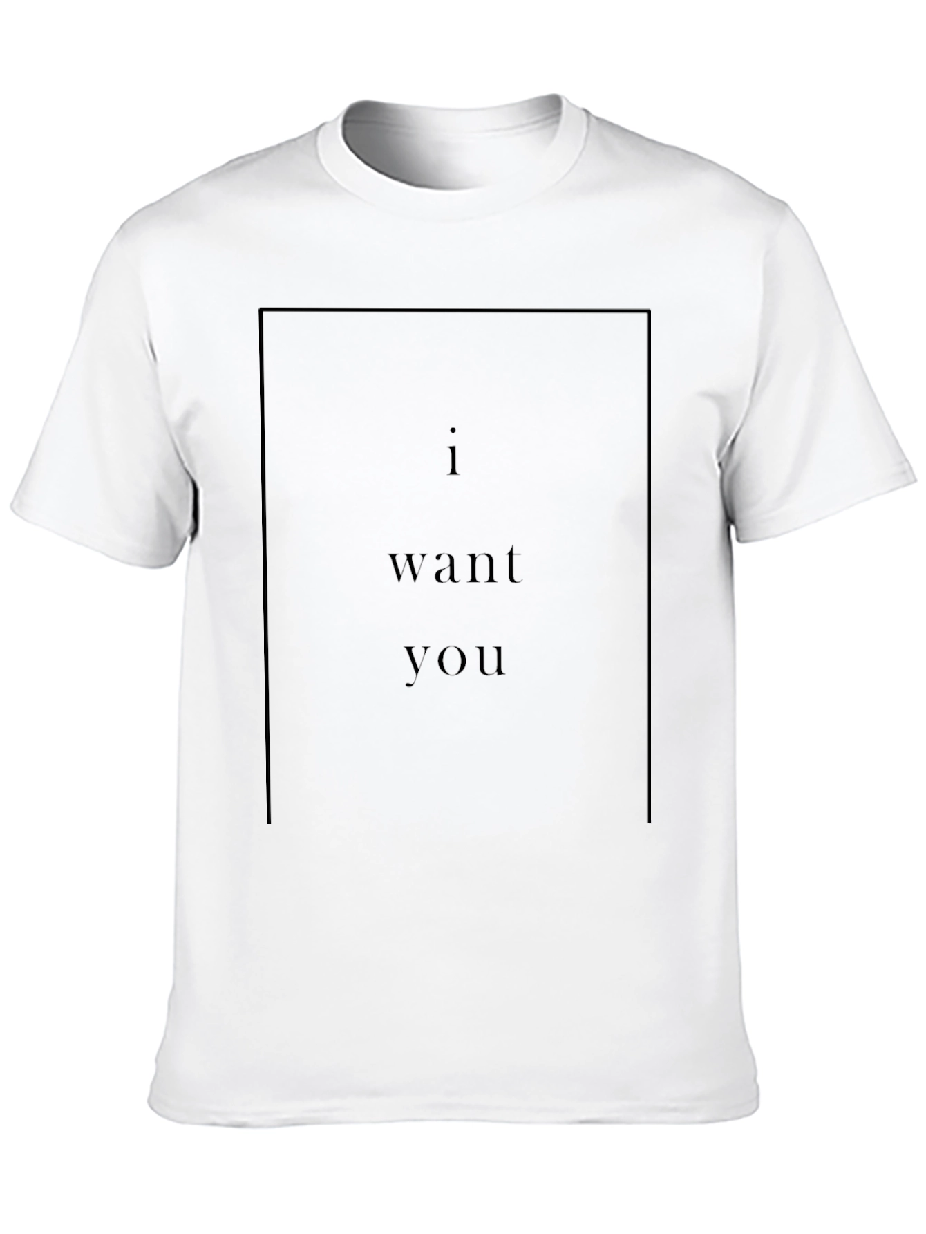 I Want You Graphic Black T-Shirt