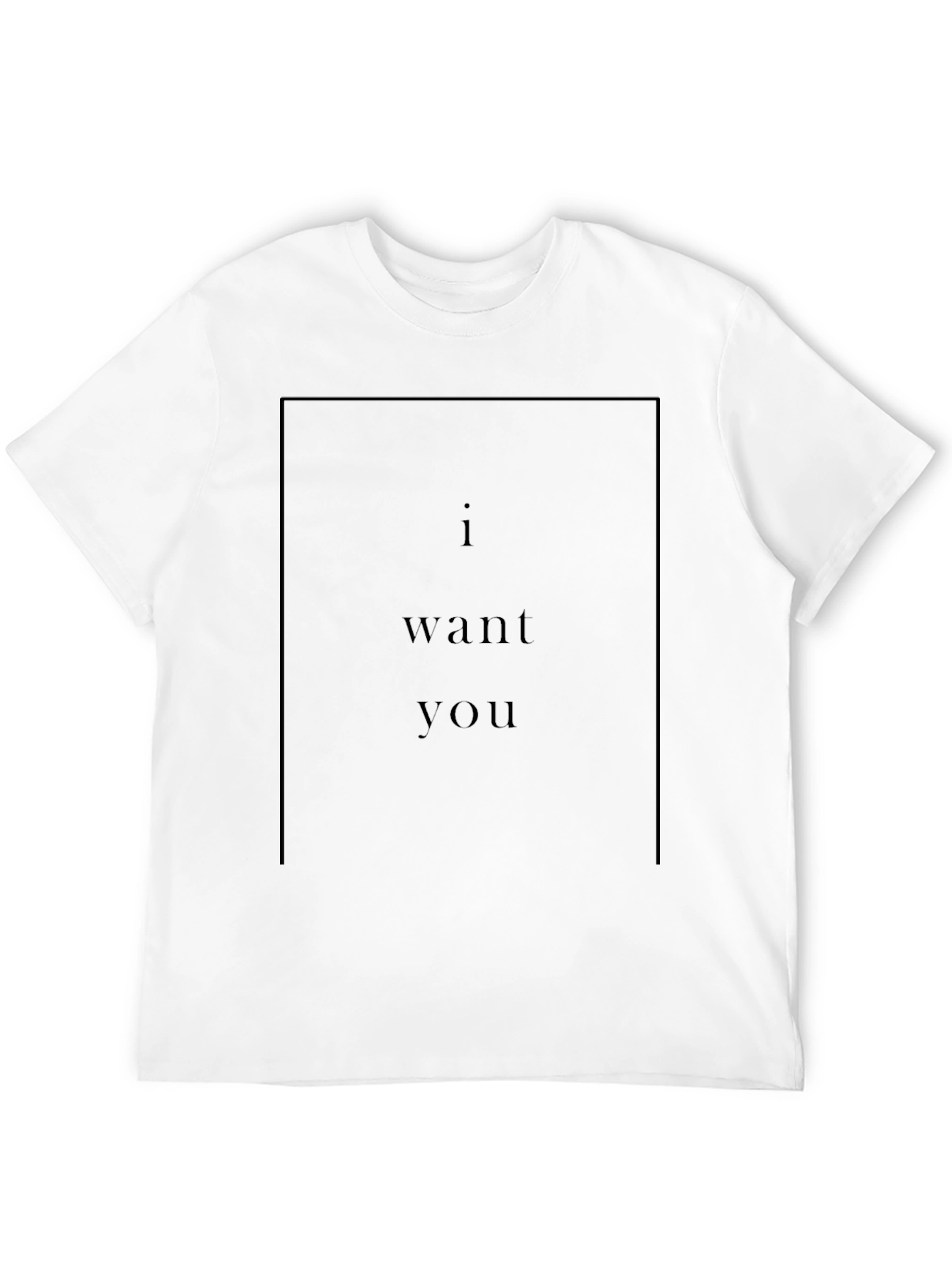 I Want You Graphic Black T-Shirt