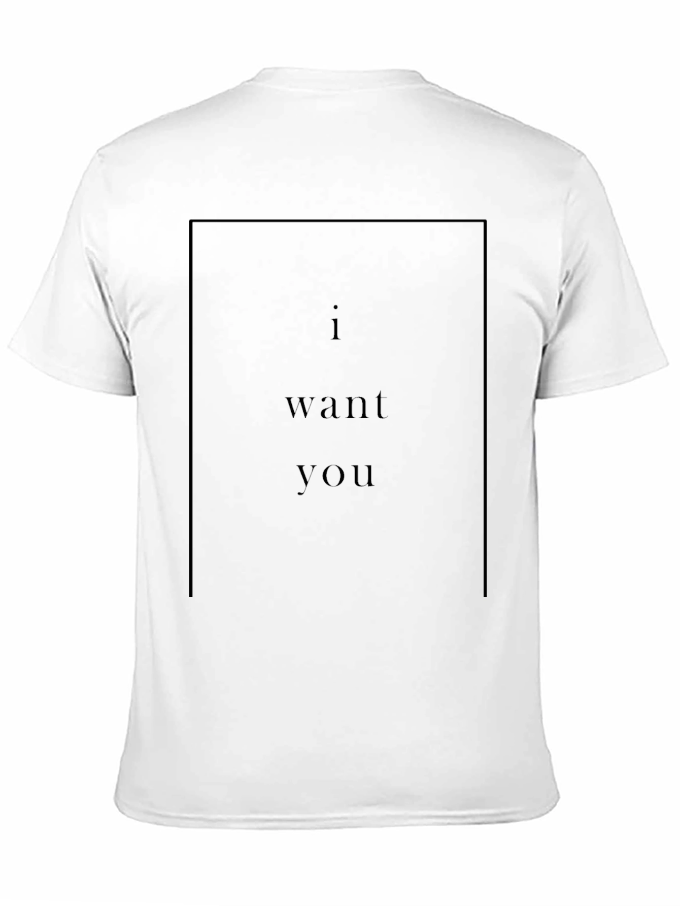 I Want You Graphic Black T-Shirt
