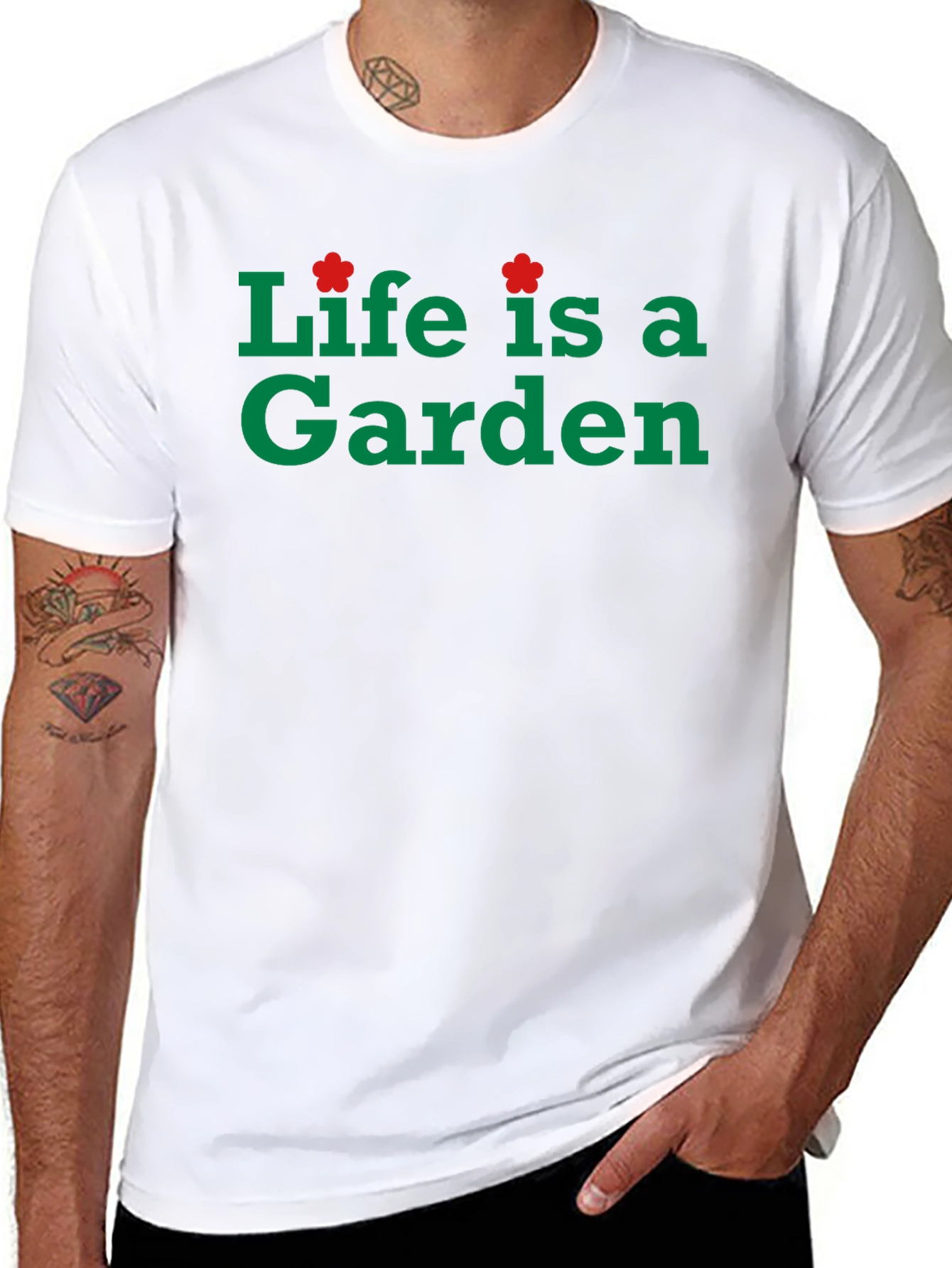 Life is a Garden Black T-Shirt