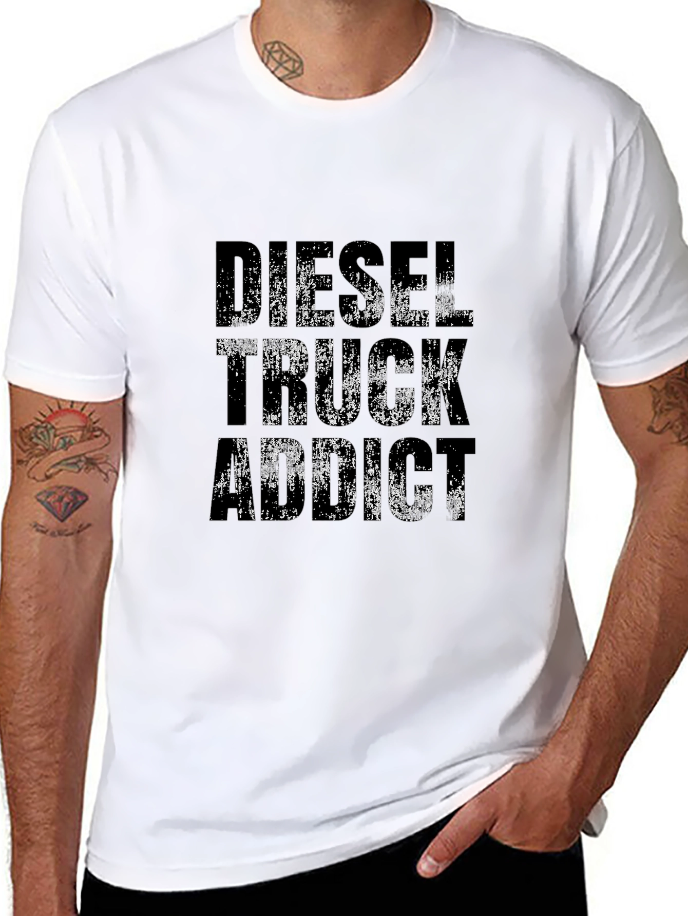 Diesel Truck Addict Black T-Shirt