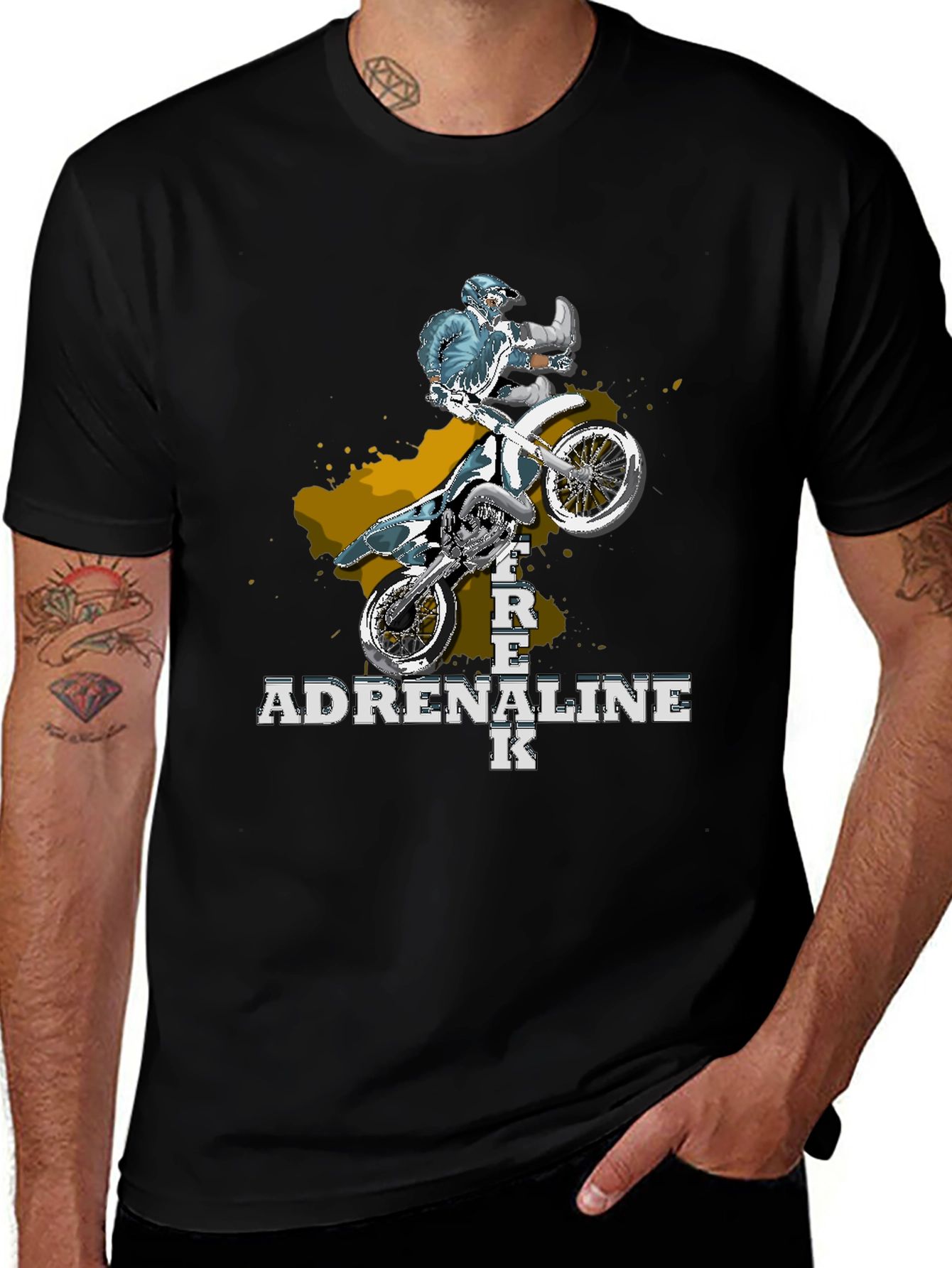 Adrenaline Junkie Motocross Graphic Tee
