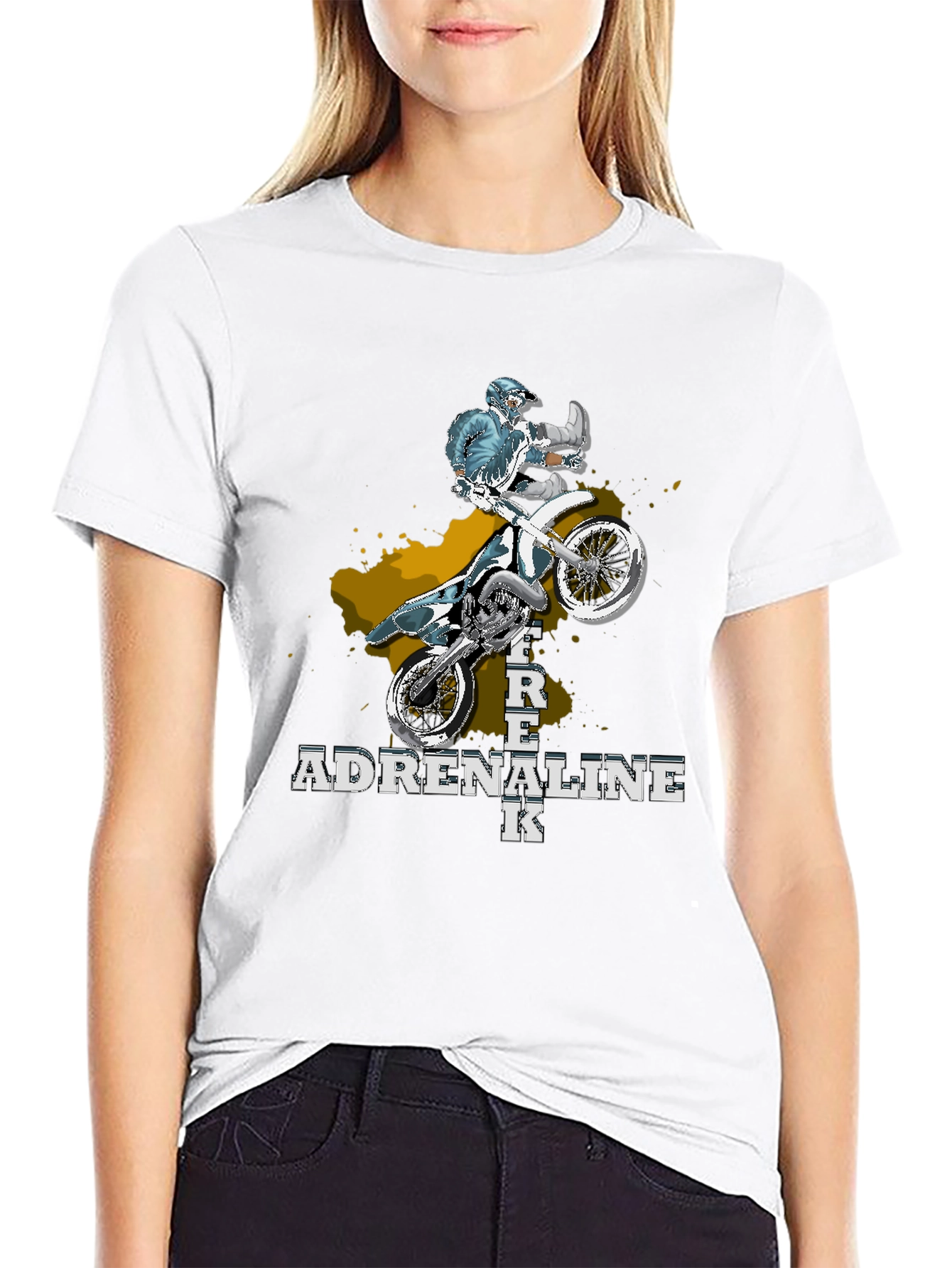 Adrenaline Junkie Motocross Graphic Tee