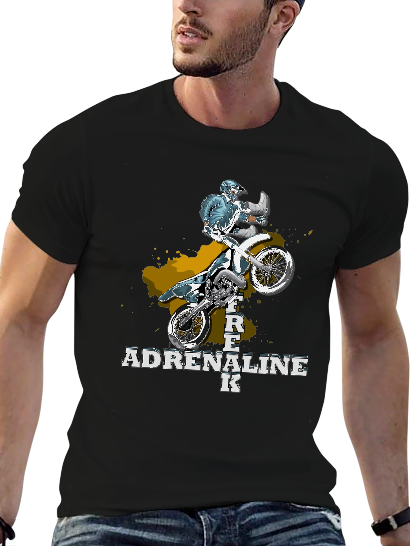 Adrenaline Junkie Motocross Graphic Tee