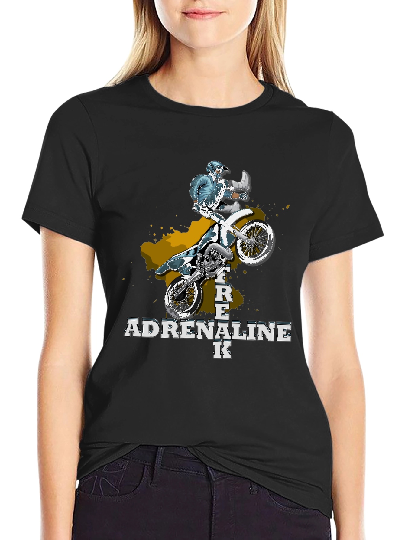 Adrenaline Junkie Motocross Graphic Tee