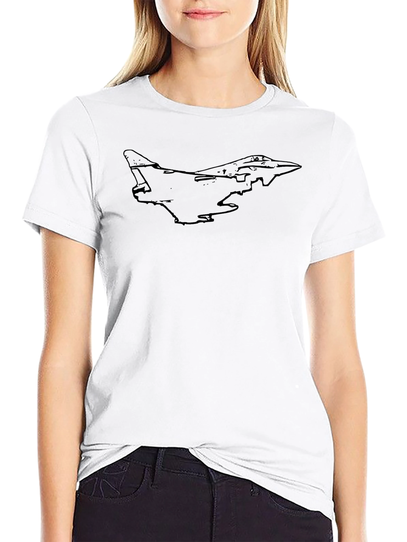 Stealth Jet T-Shirt - Cool Aviation Design