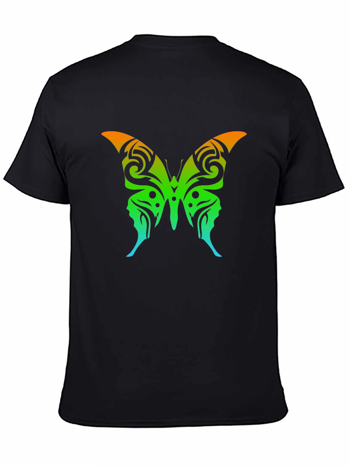 Butterfly Graphic Tee - Mens Black T-Shirt