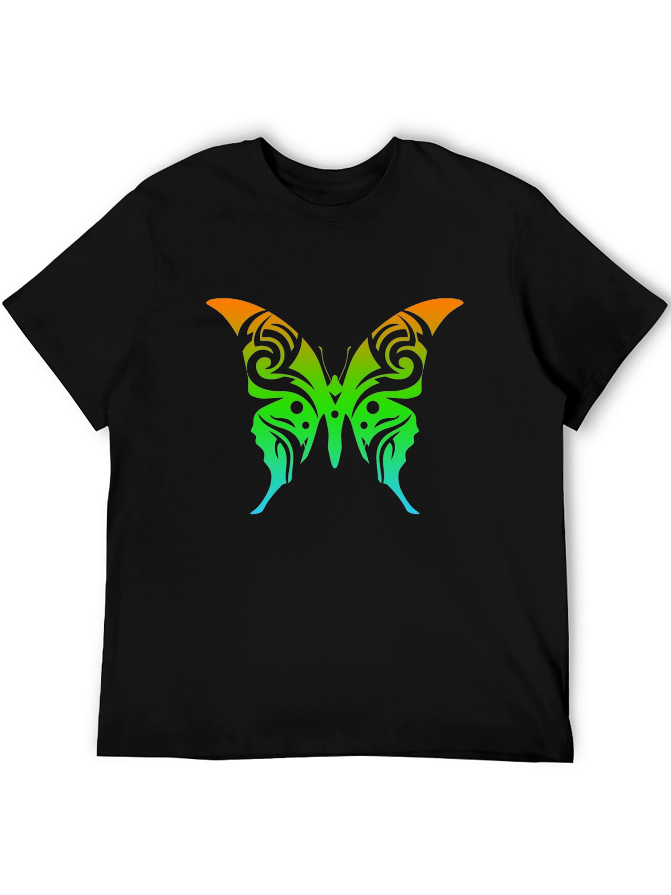 Butterfly Graphic Tee - Mens Black T-Shirt