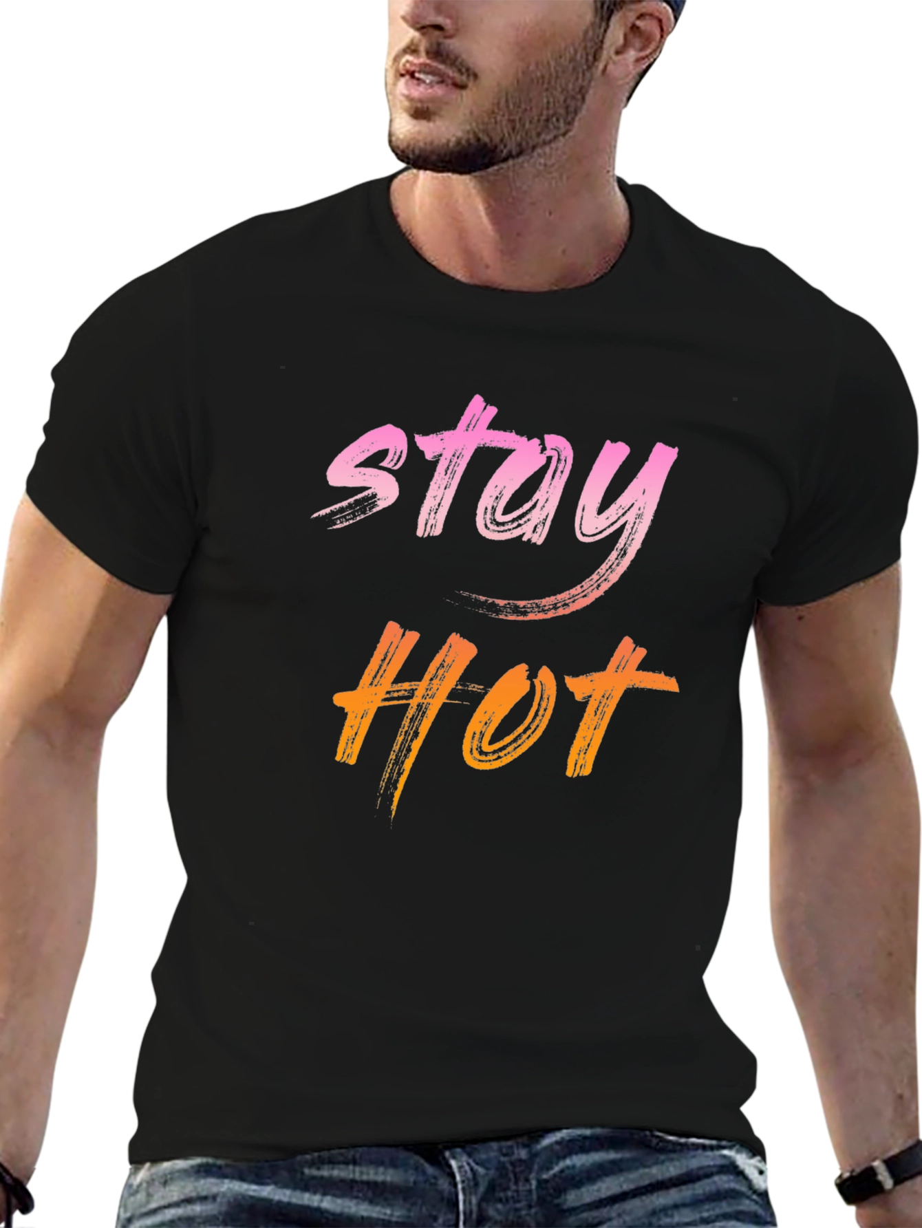 Stay Hot Graphic Tee - Trendy Casual T-Shirt