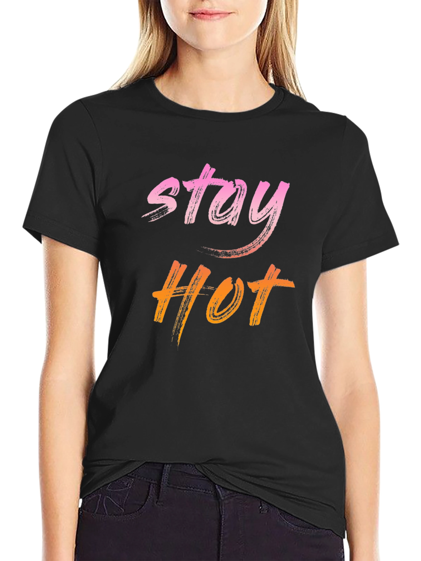 Stay Hot Graphic Tee - Trendy Casual T-Shirt