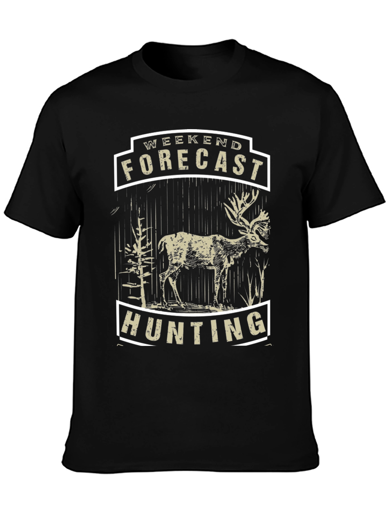 Weekend Forecast Hunting Tee - Deer Design