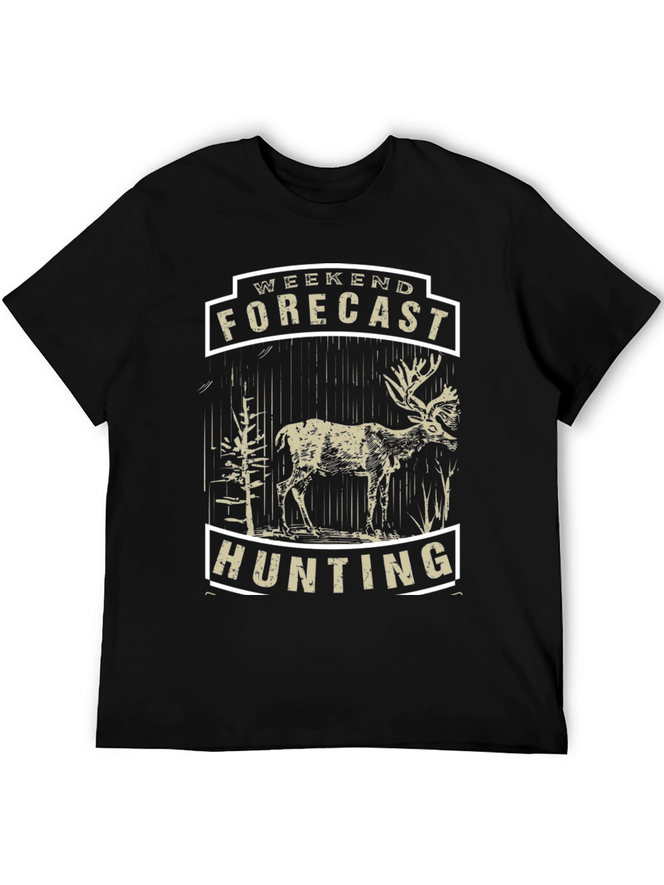 Weekend Forecast Hunting Tee - Deer Design