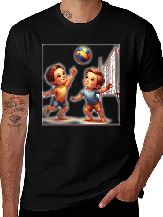 Cartoon Volleyball T-Shirt