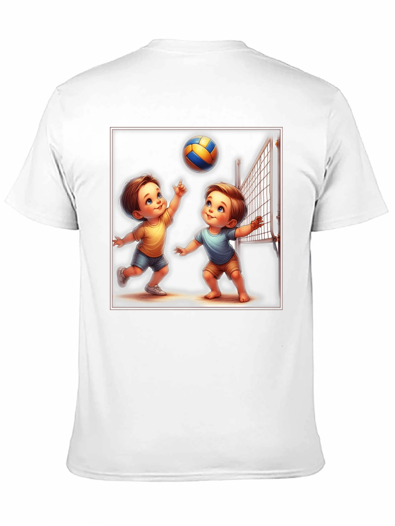 Cartoon Volleyball T-Shirt