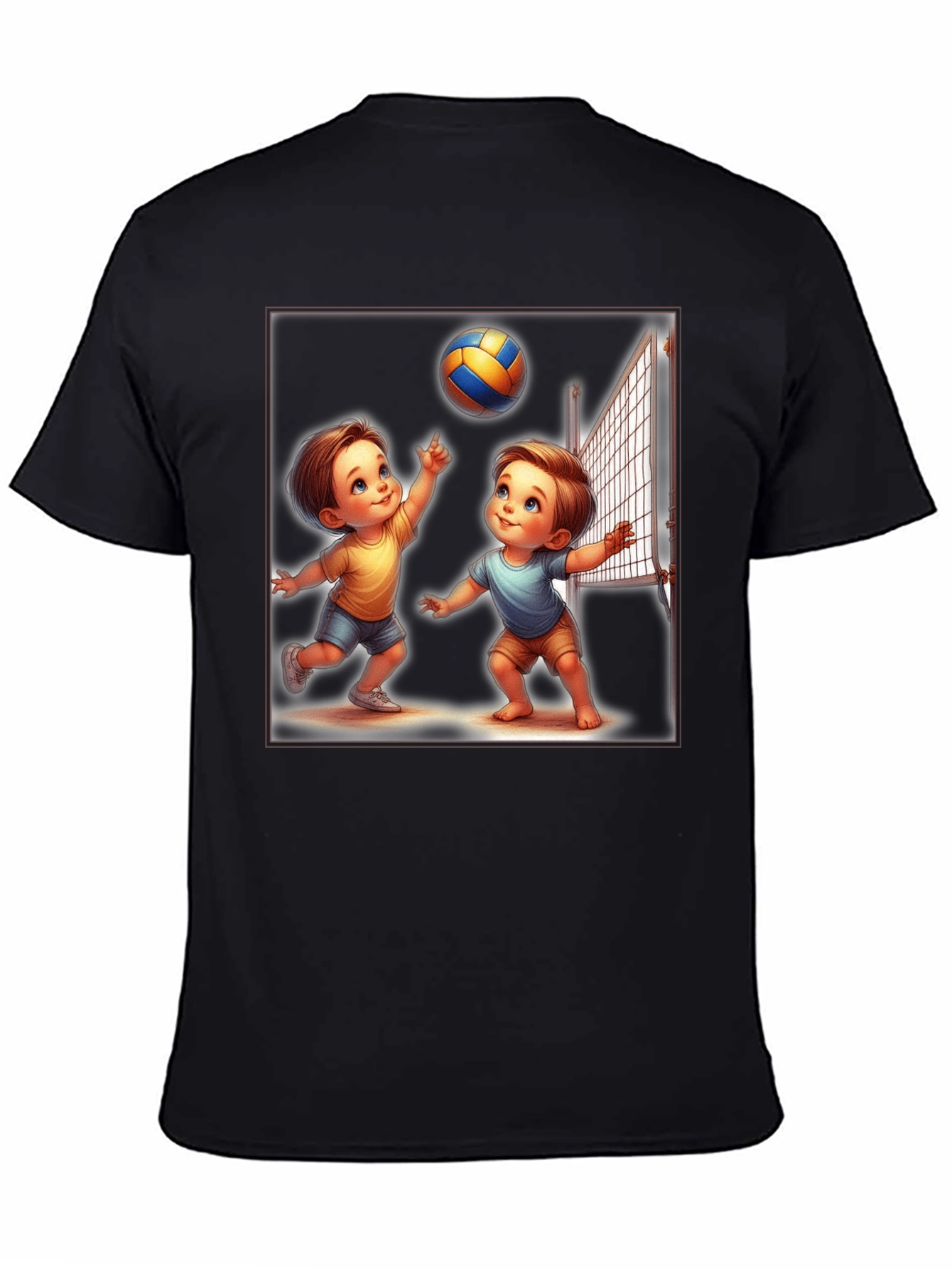 Cartoon Volleyball T-Shirt