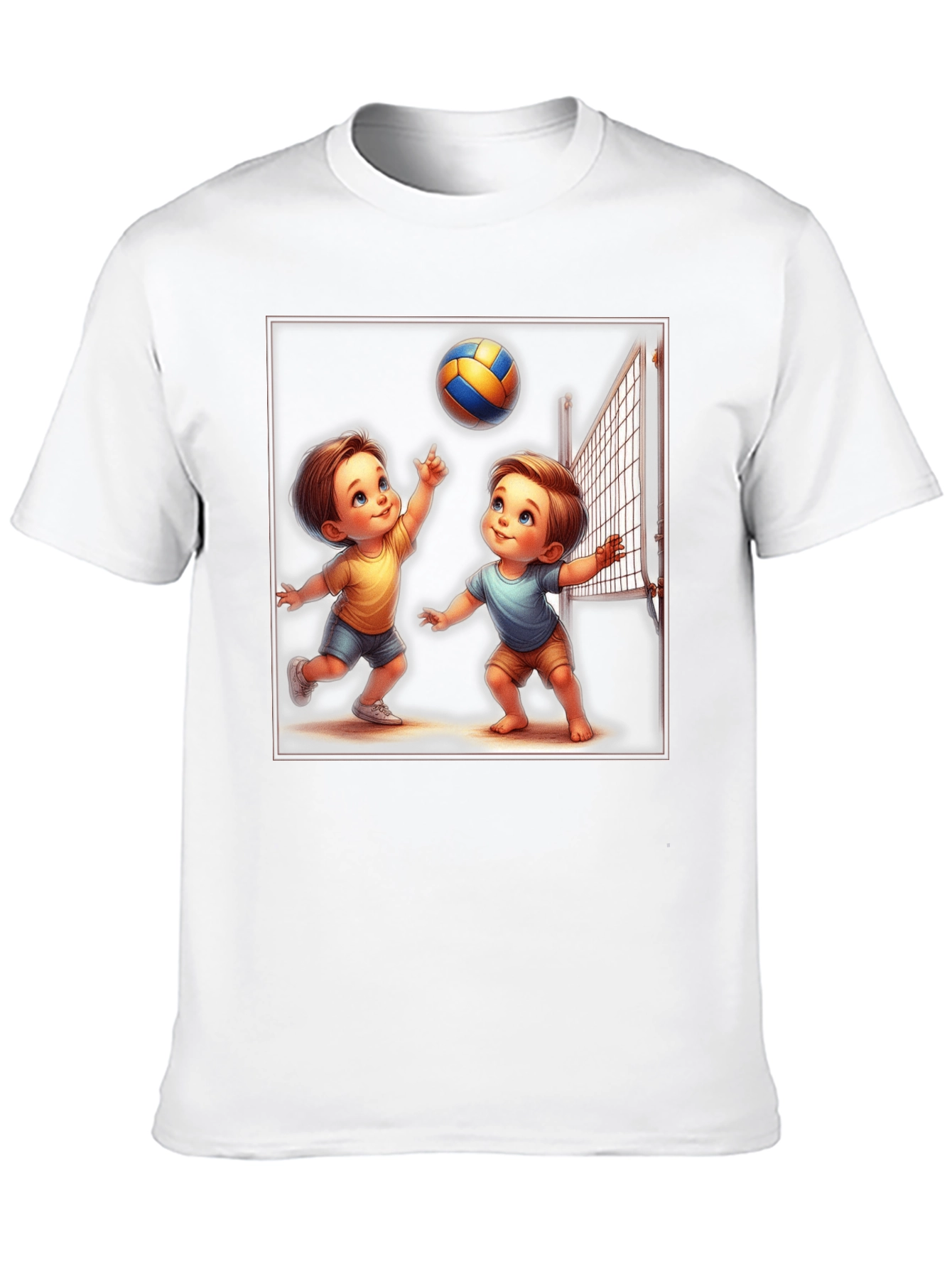 Cartoon Volleyball T-Shirt