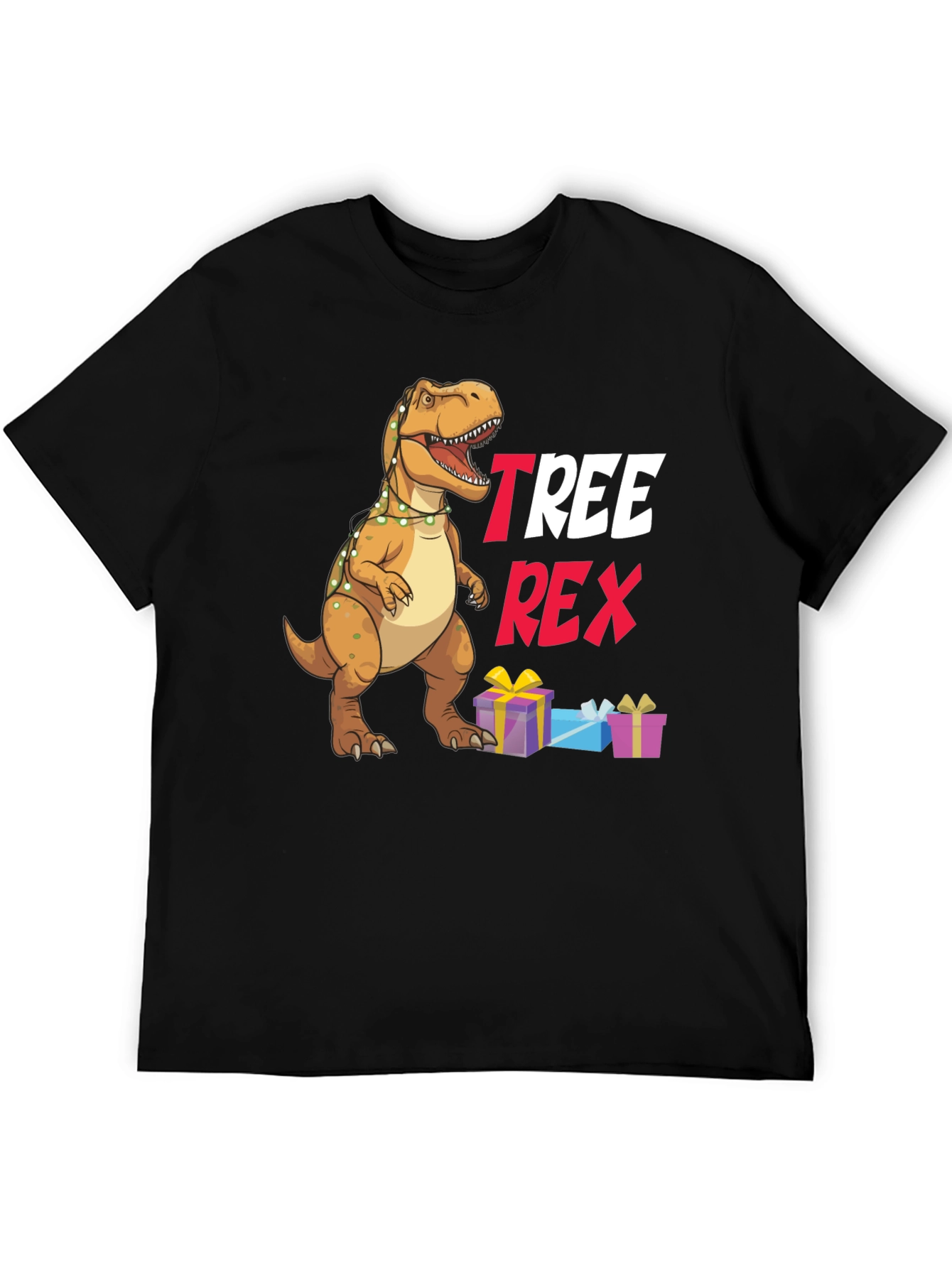 Tree Rex Christmas T-Shirt - Holiday Dinosaur Tee