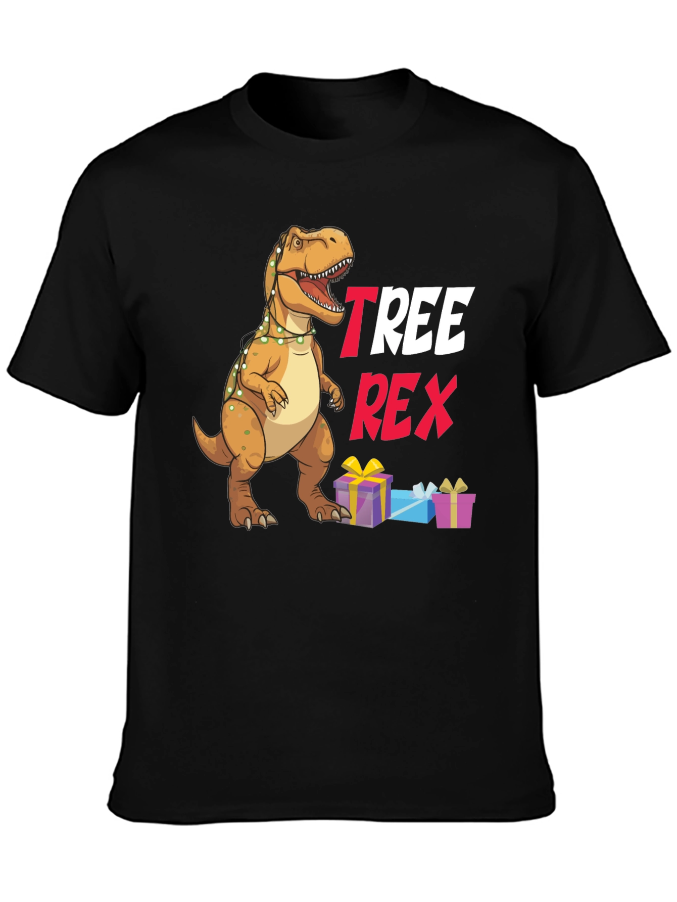 Tree Rex Christmas T-Shirt - Holiday Dinosaur Tee