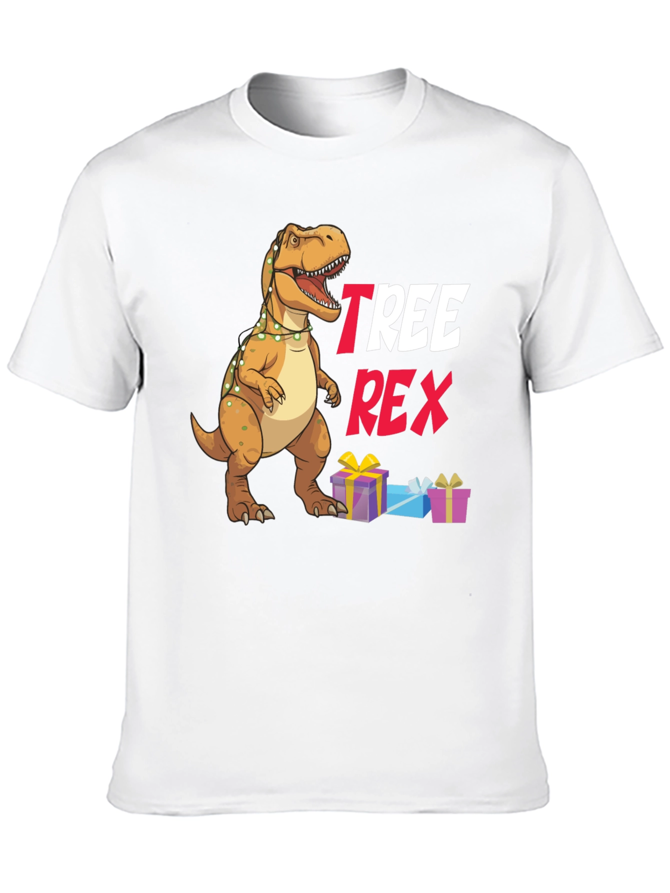 Tree Rex Christmas T-Shirt - Holiday Dinosaur Tee