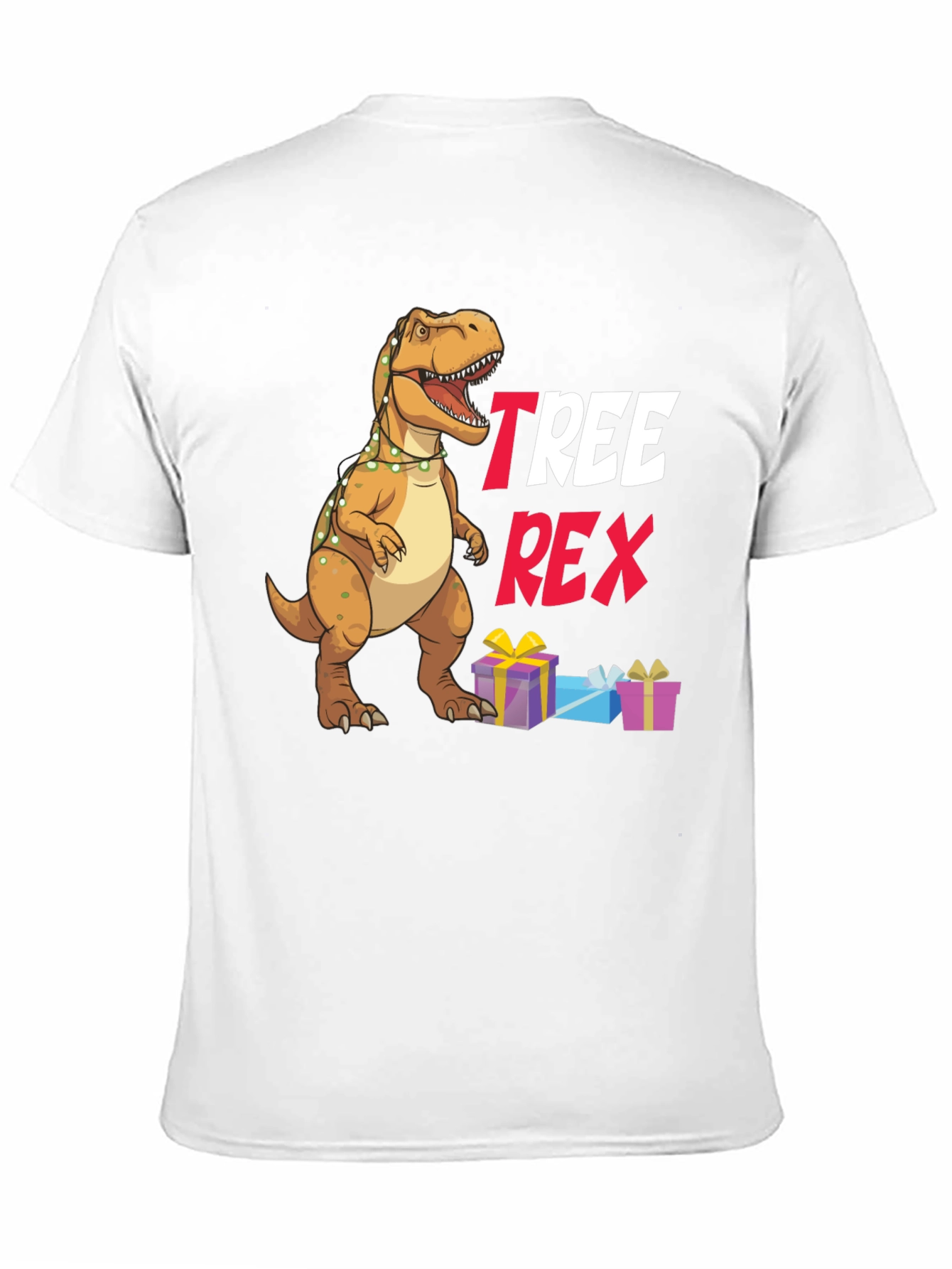 Tree Rex Christmas T-Shirt - Holiday Dinosaur Tee