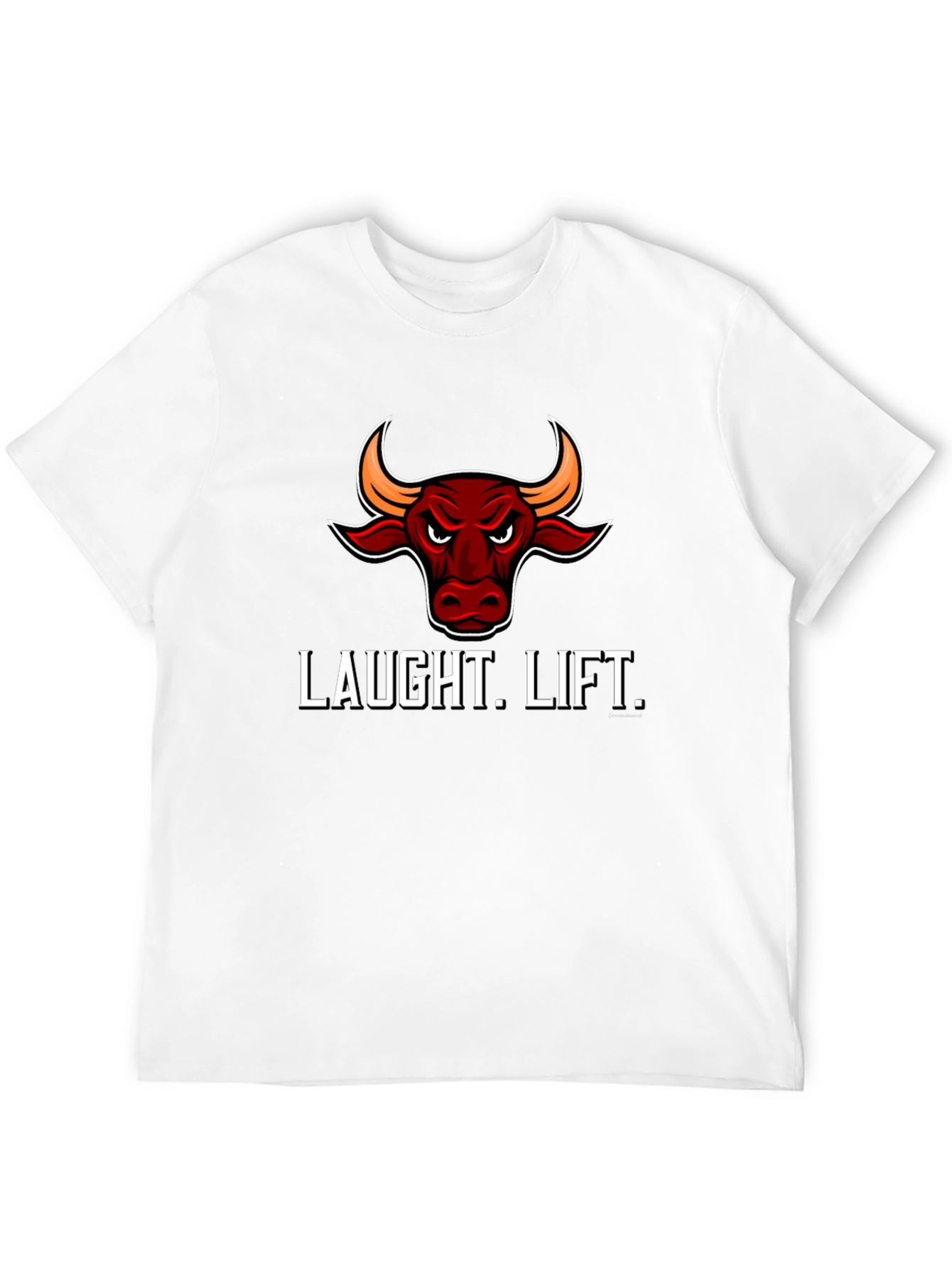 Laught Lift Bull Graphic Tee - Black