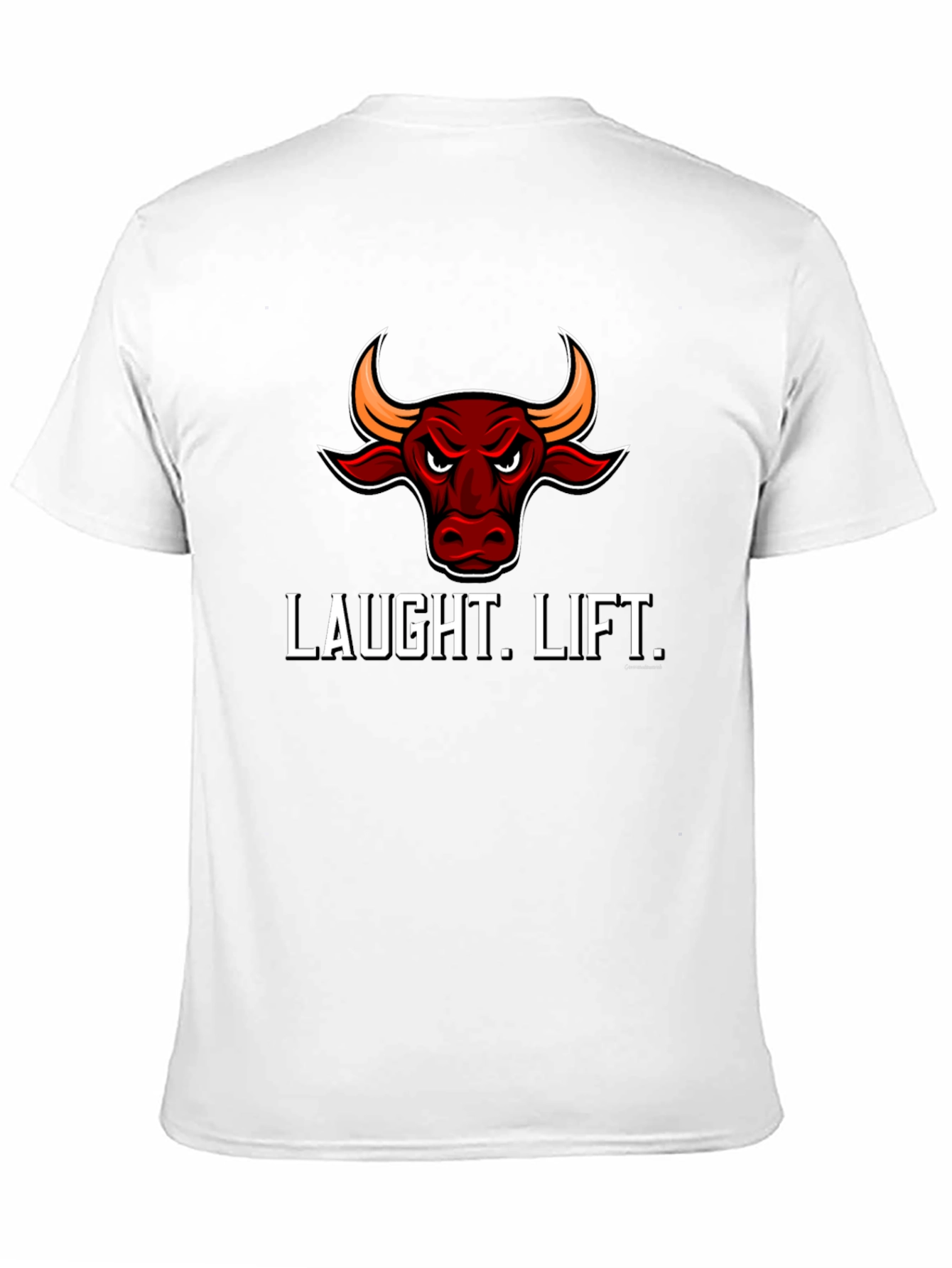 Laught Lift Bull Graphic Tee - Black