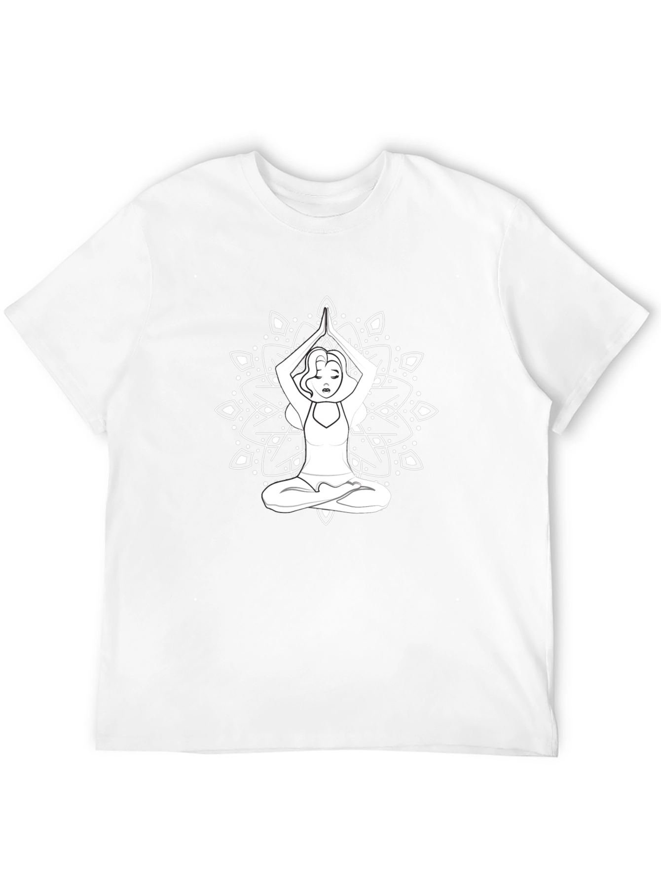 Yoga Mandala Graphic Tee - Relaxed Fit