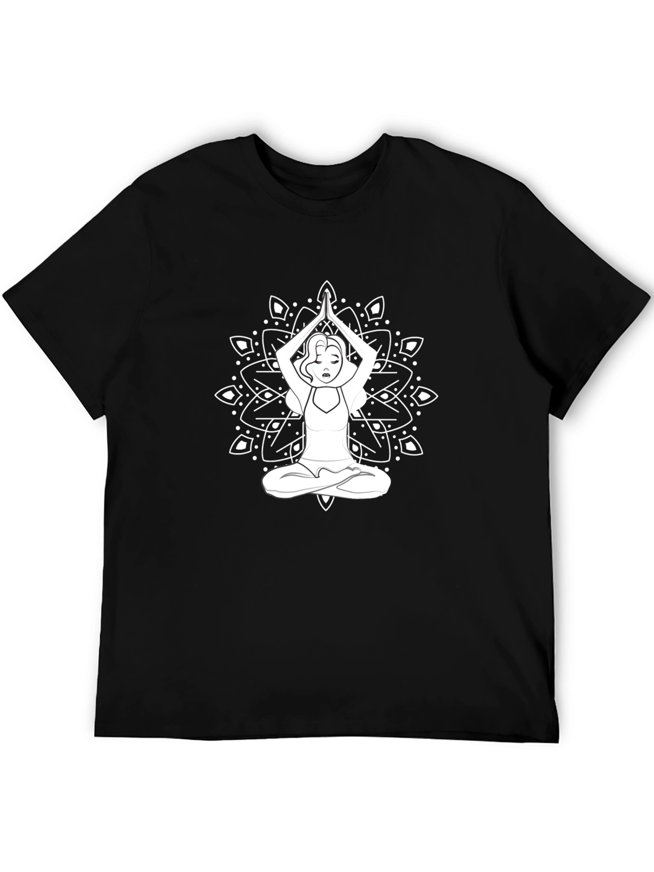 Yoga Mandala Graphic Tee - Relaxed Fit