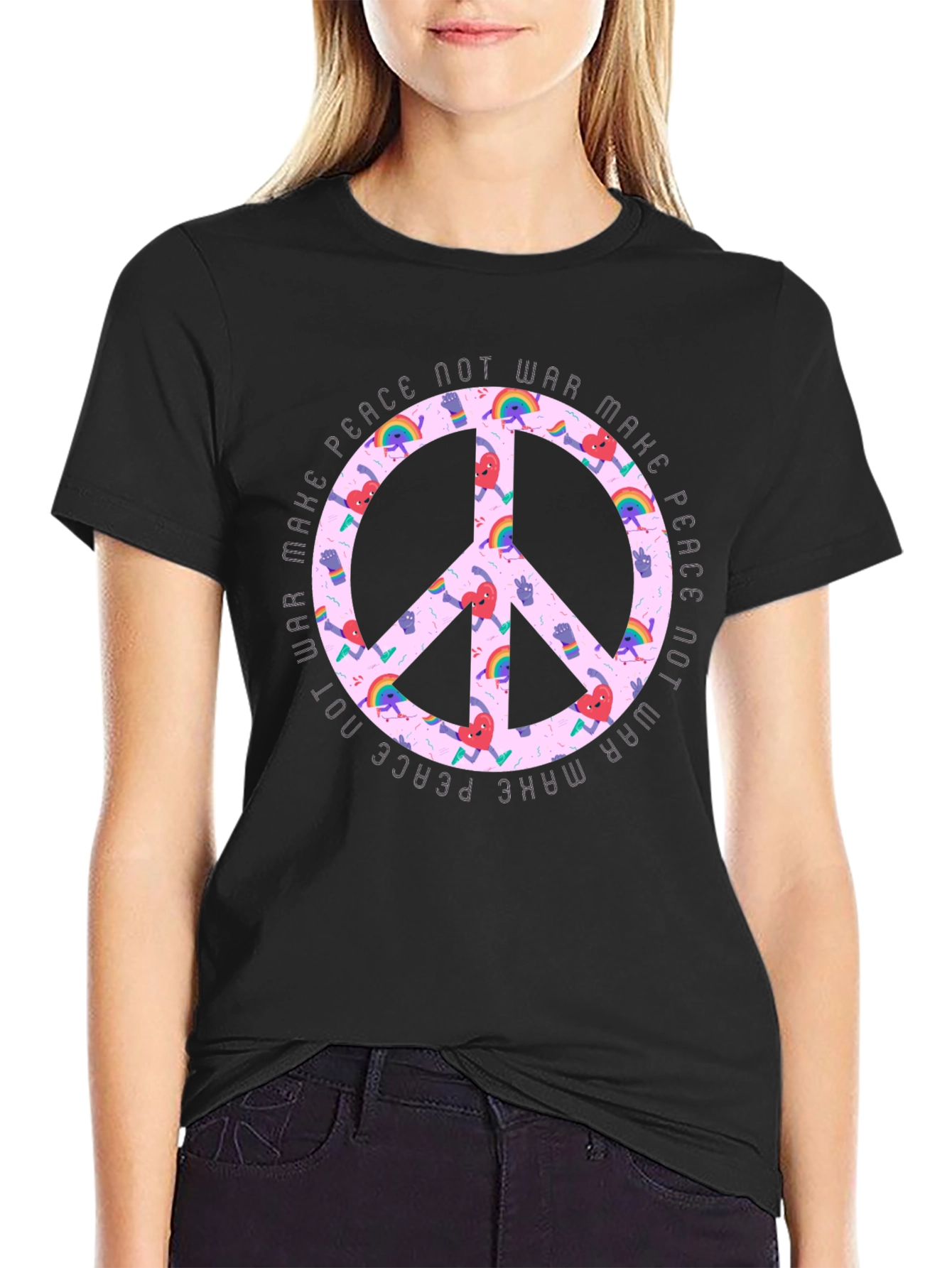 Peace Not War Graphic T-Shirt