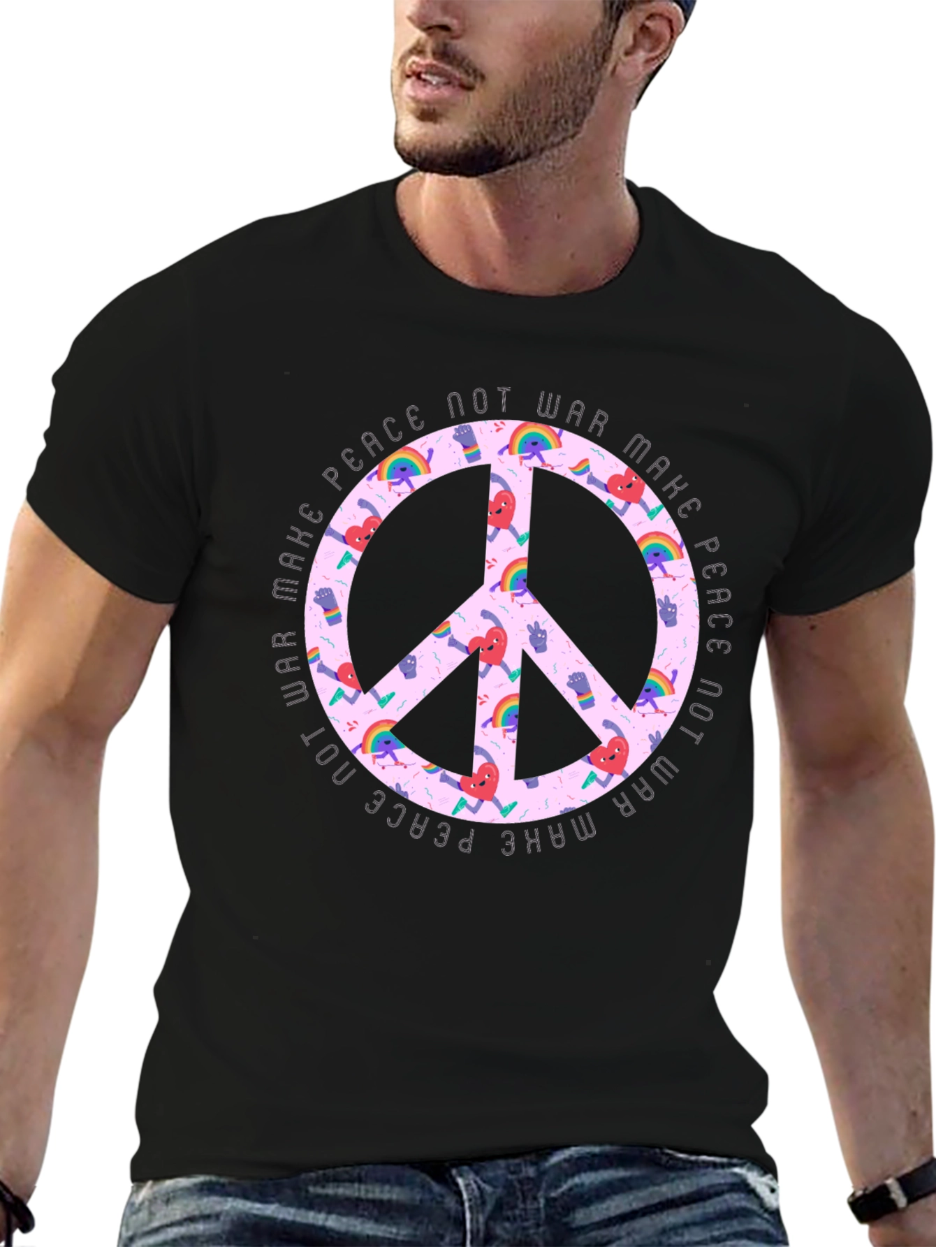 Peace Not War Graphic T-Shirt