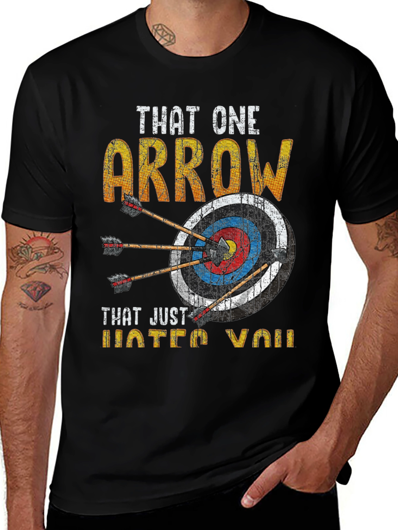 Archery Arrow T-Shirt - Humor Target Tee