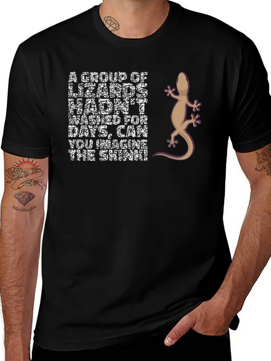 Lizard Humor Graphic T-Shirt
