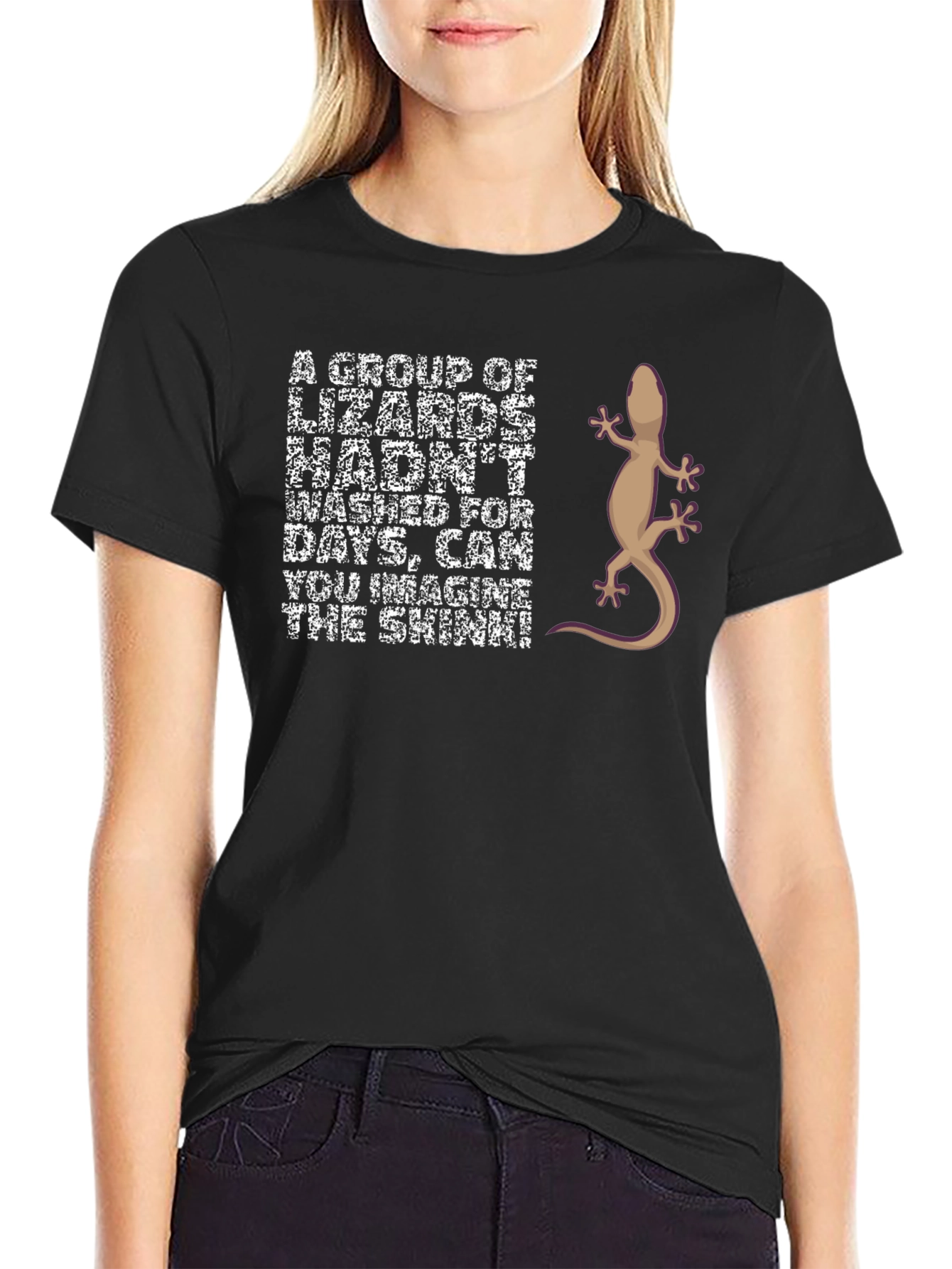 Lizard Humor Graphic T-Shirt
