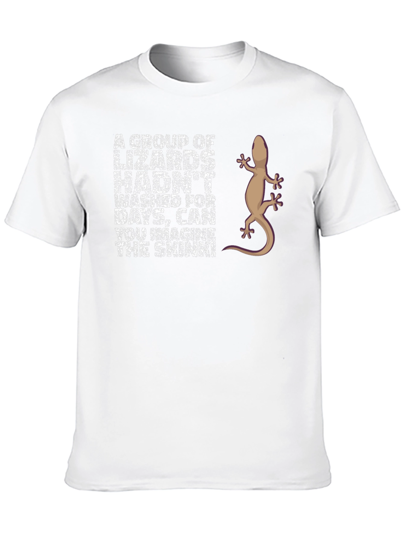 Lizard Humor Graphic T-Shirt