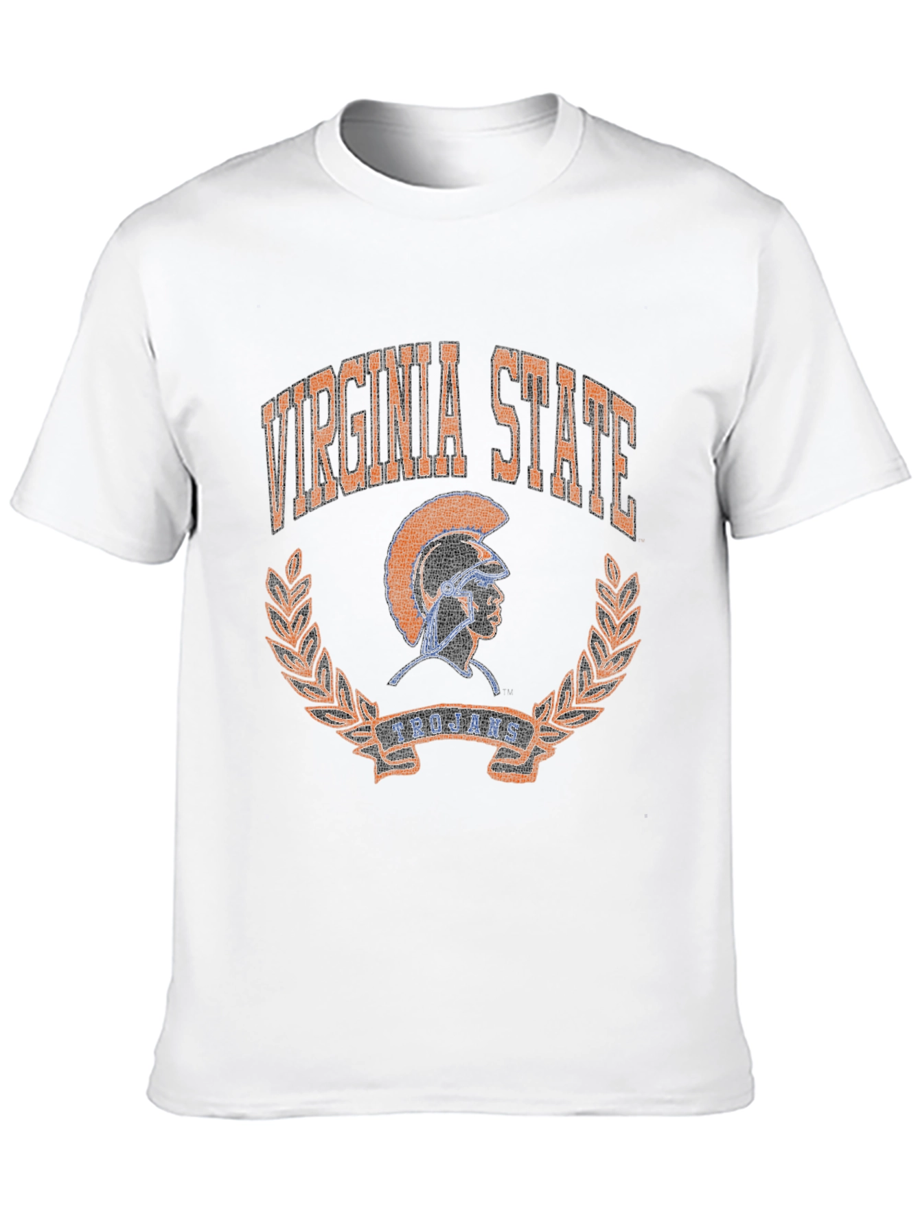 Virginia State Trojans Black Graphic T-Shirt