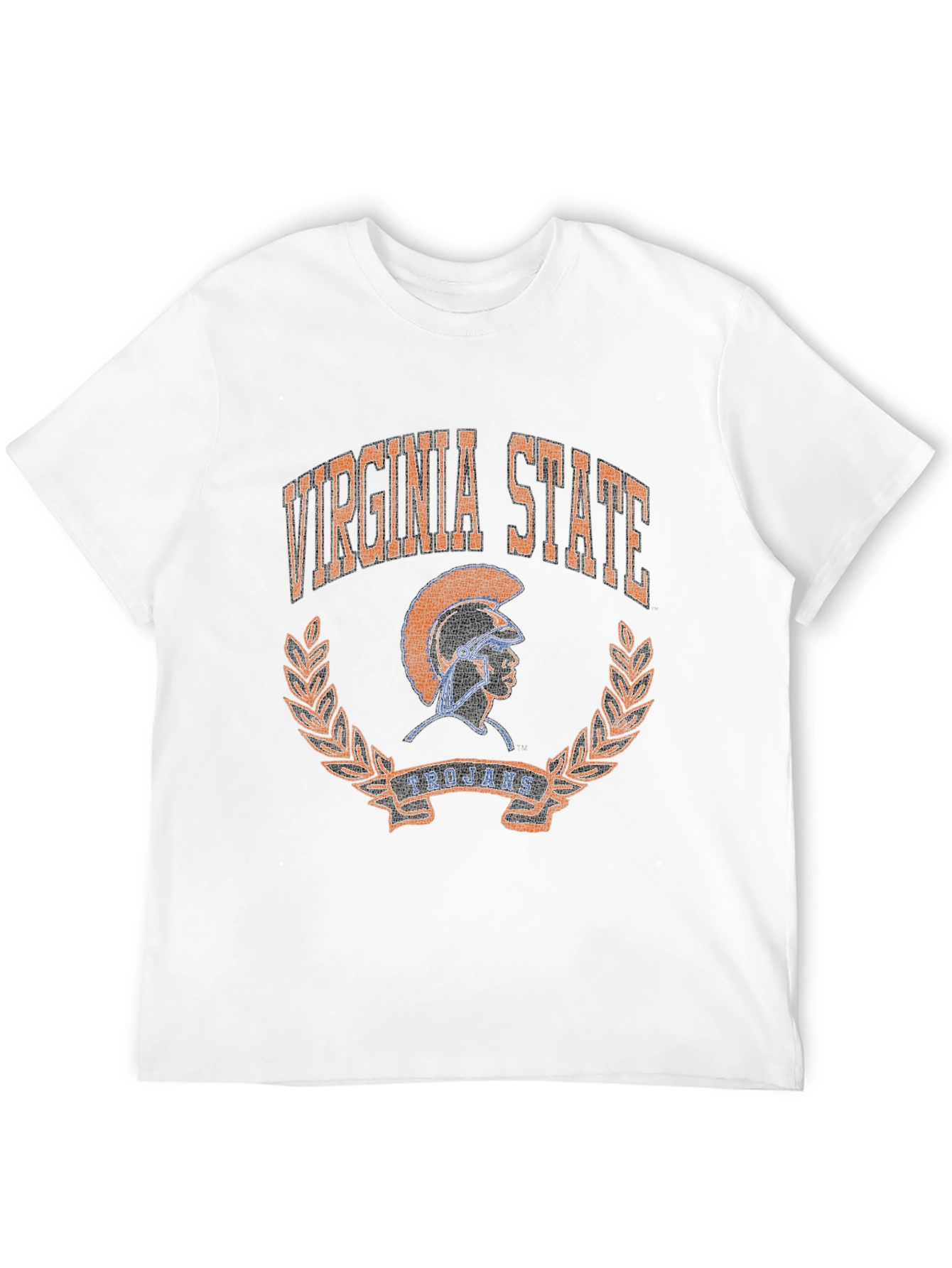 Virginia State Trojans Black Graphic T-Shirt
