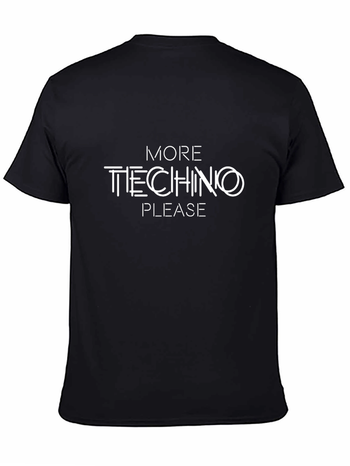 More Techno Please Black T-Shirt