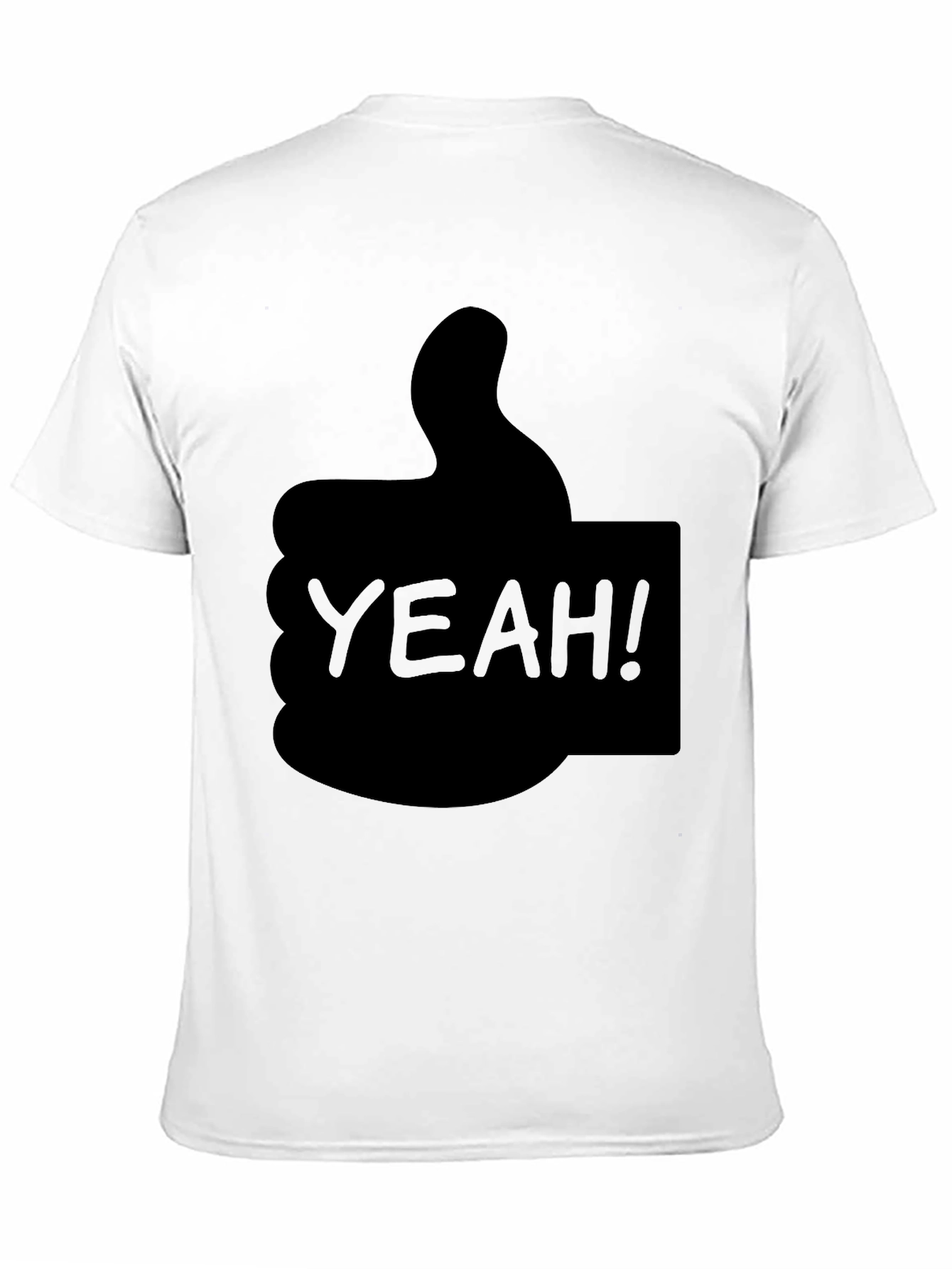 Yeah! Thumbs Up Graphic T-Shirt - Cool Casual Tee