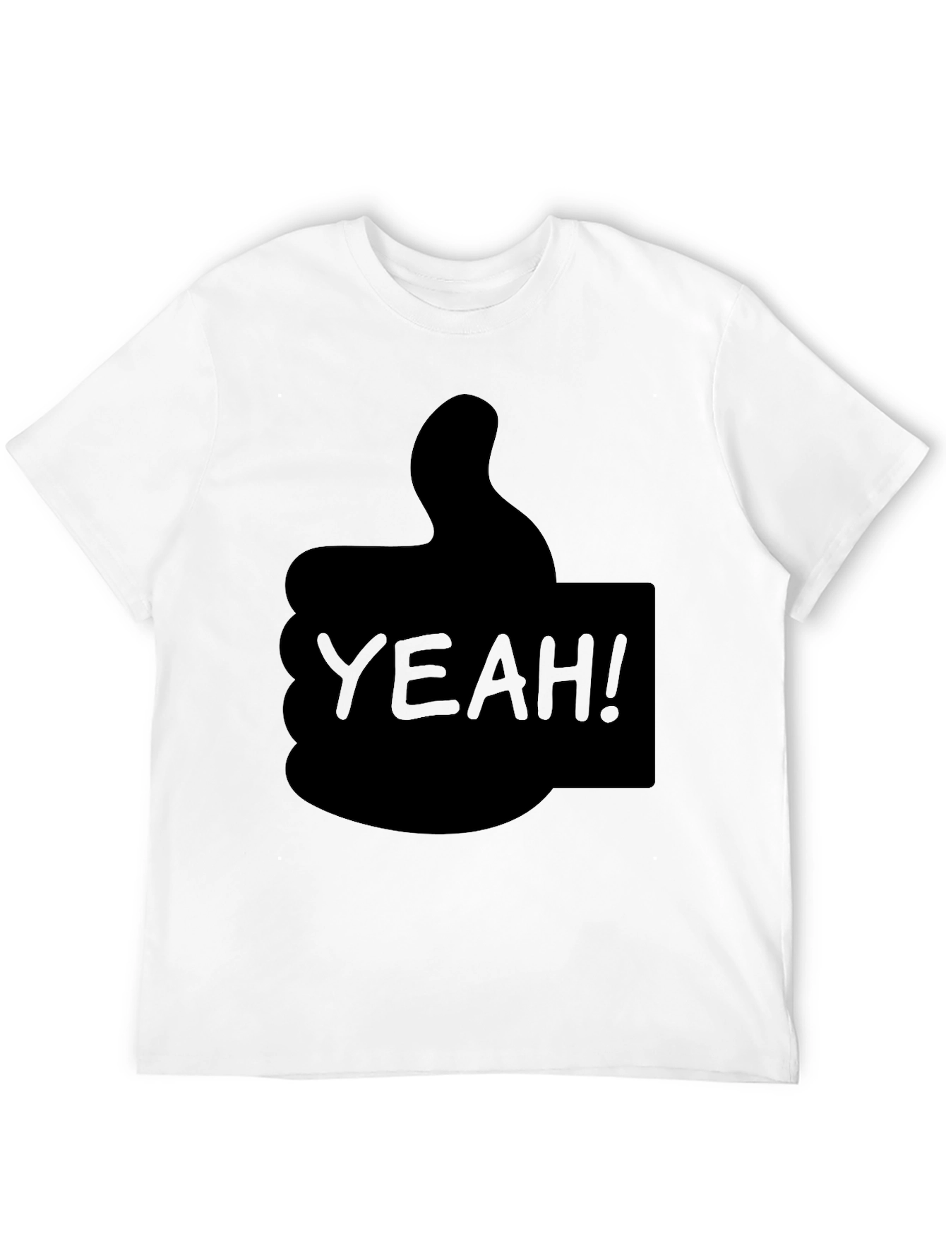 Yeah! Thumbs Up Graphic T-Shirt - Cool Casual Tee