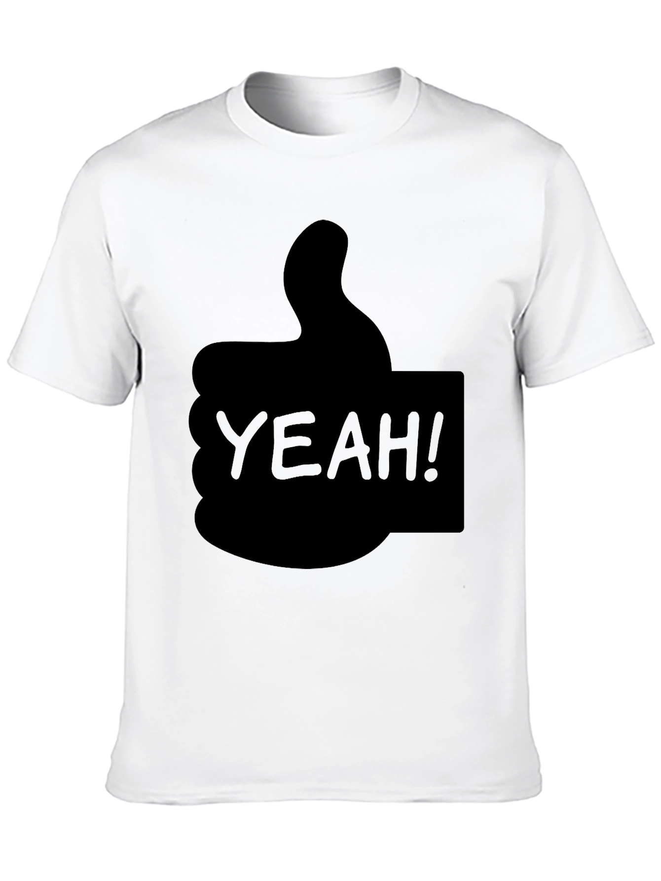 Yeah! Thumbs Up Graphic T-Shirt - Cool Casual Tee