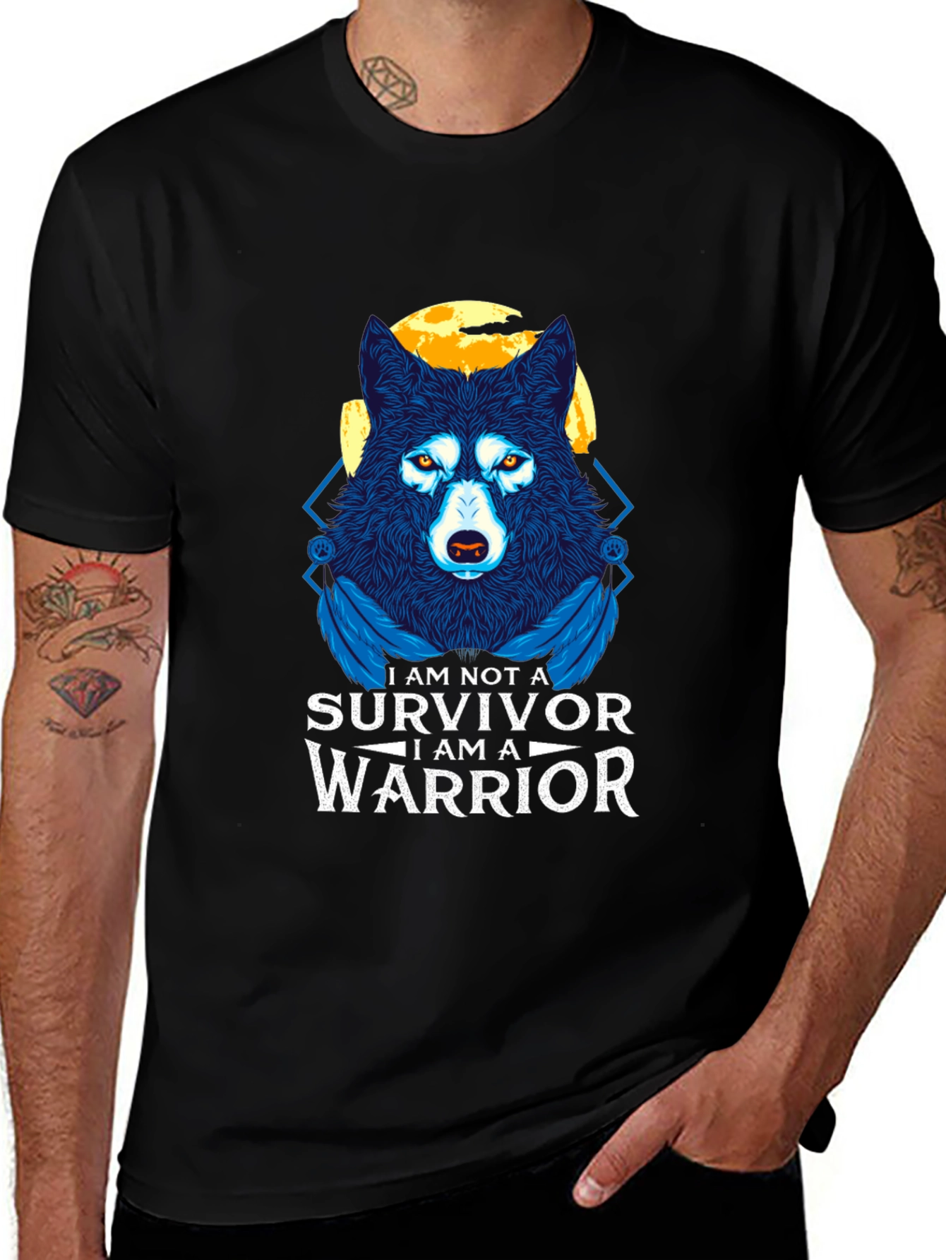 Warrior Wolf Graphic Tee